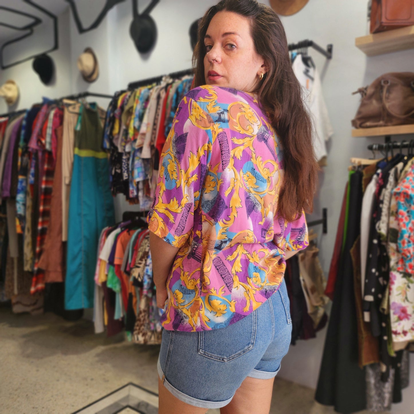 Oversized Pink Vintage Shirt