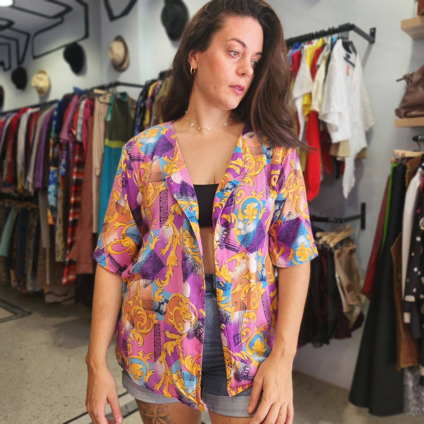 Oversized Pink Vintage Shirt