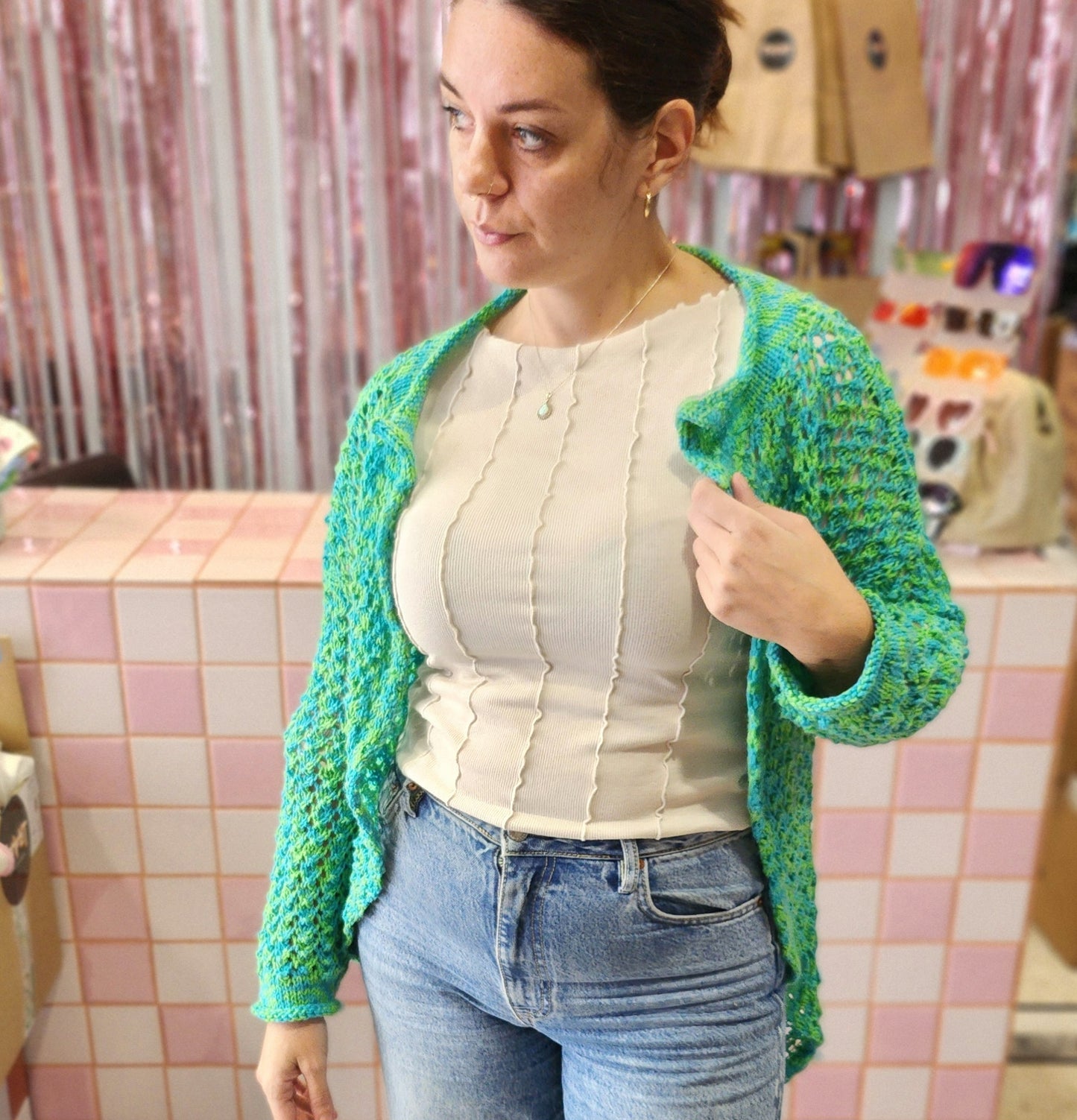 Vibrant Crochet Cardigan