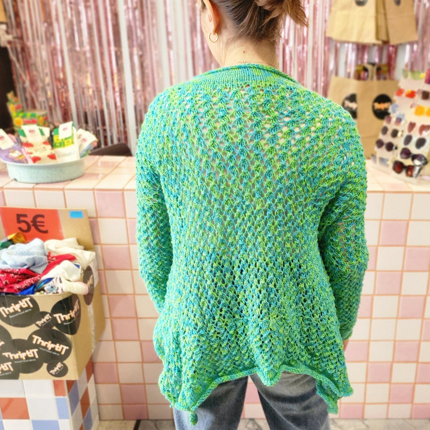 Vibrant Crochet Cardigan