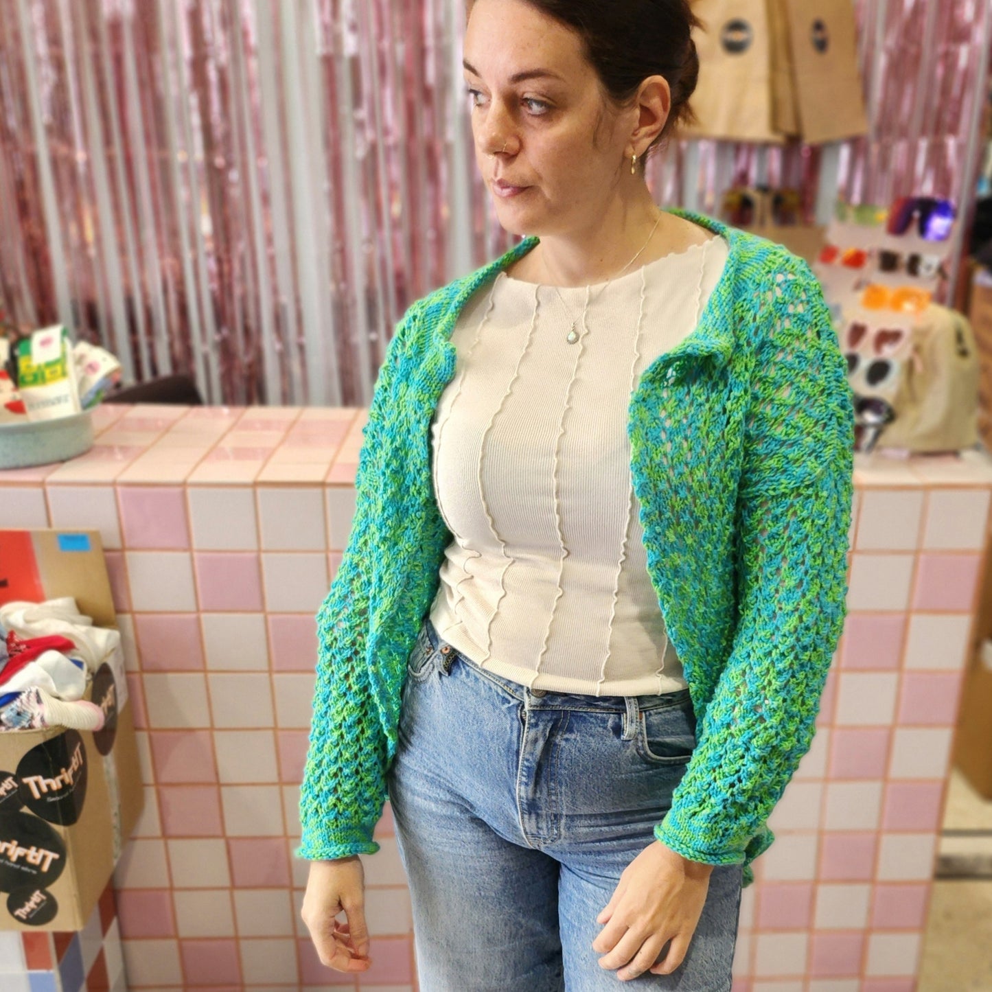 Vibrant Crochet Cardigan