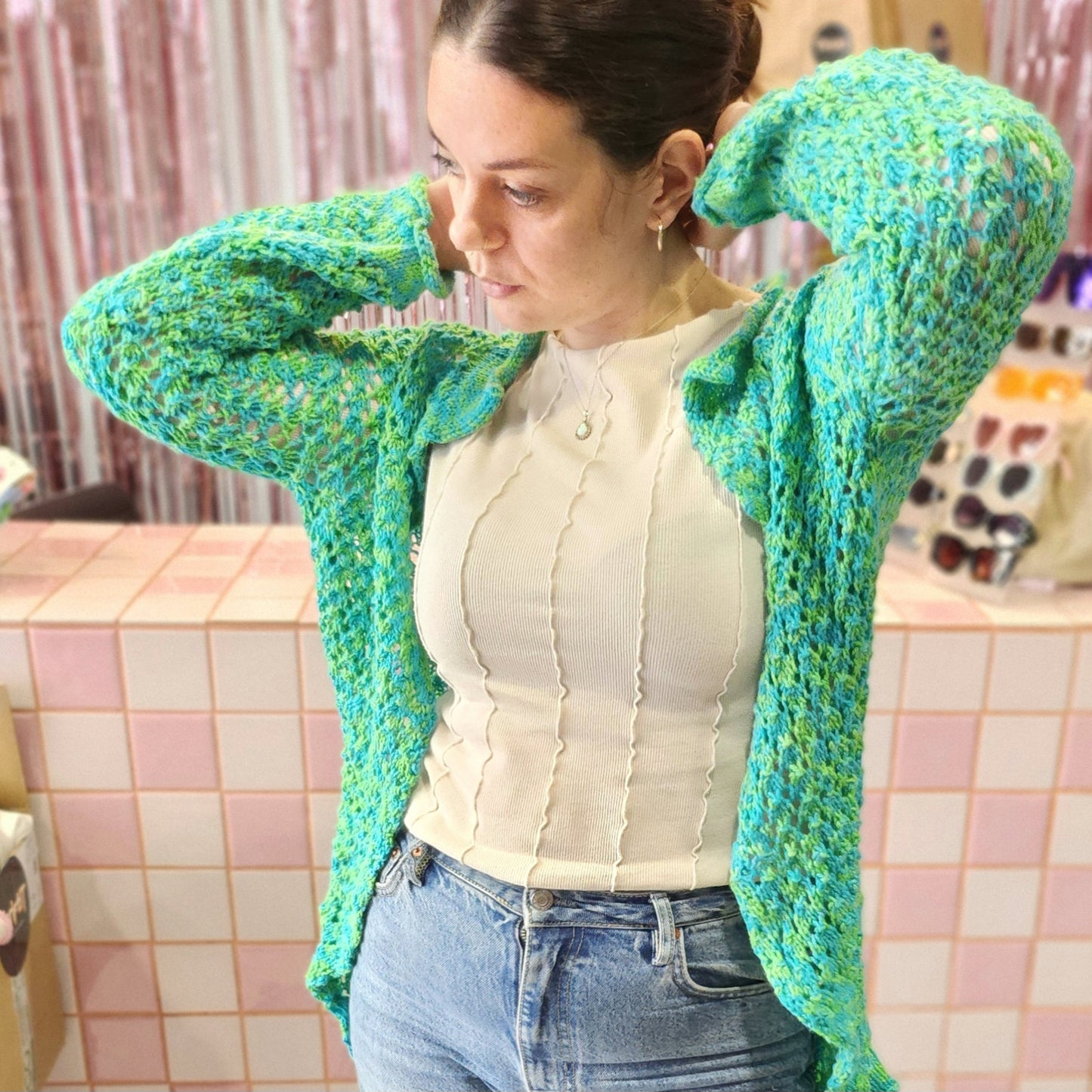 Vibrant Crochet Cardigan