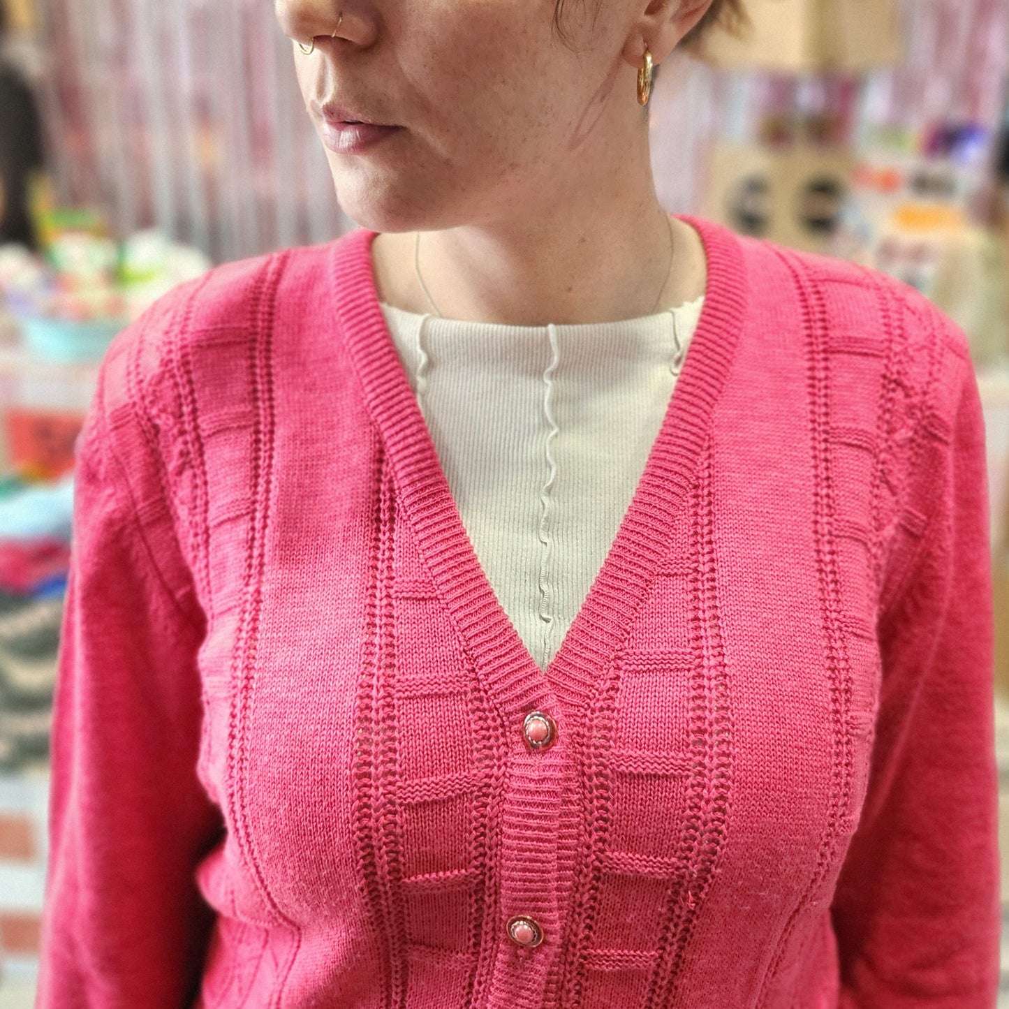 Hot Pink Cardigan