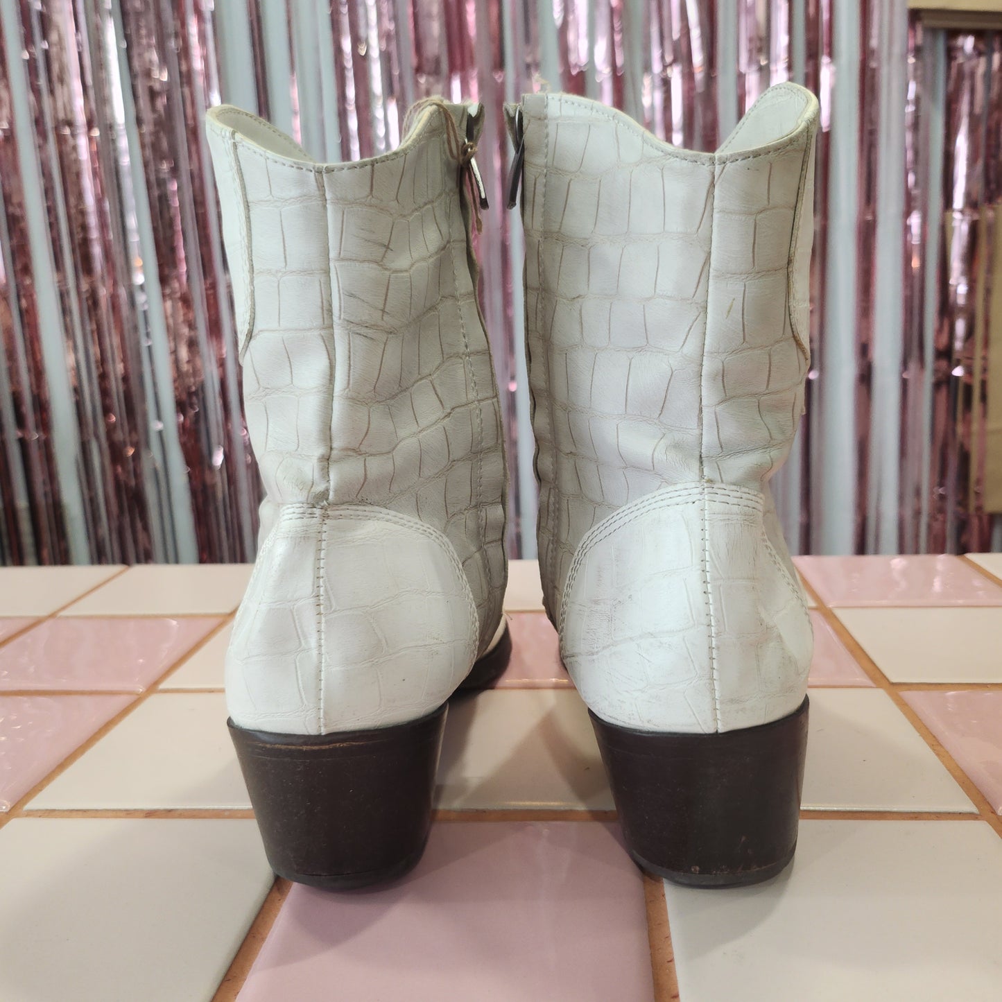 White Leather Boots