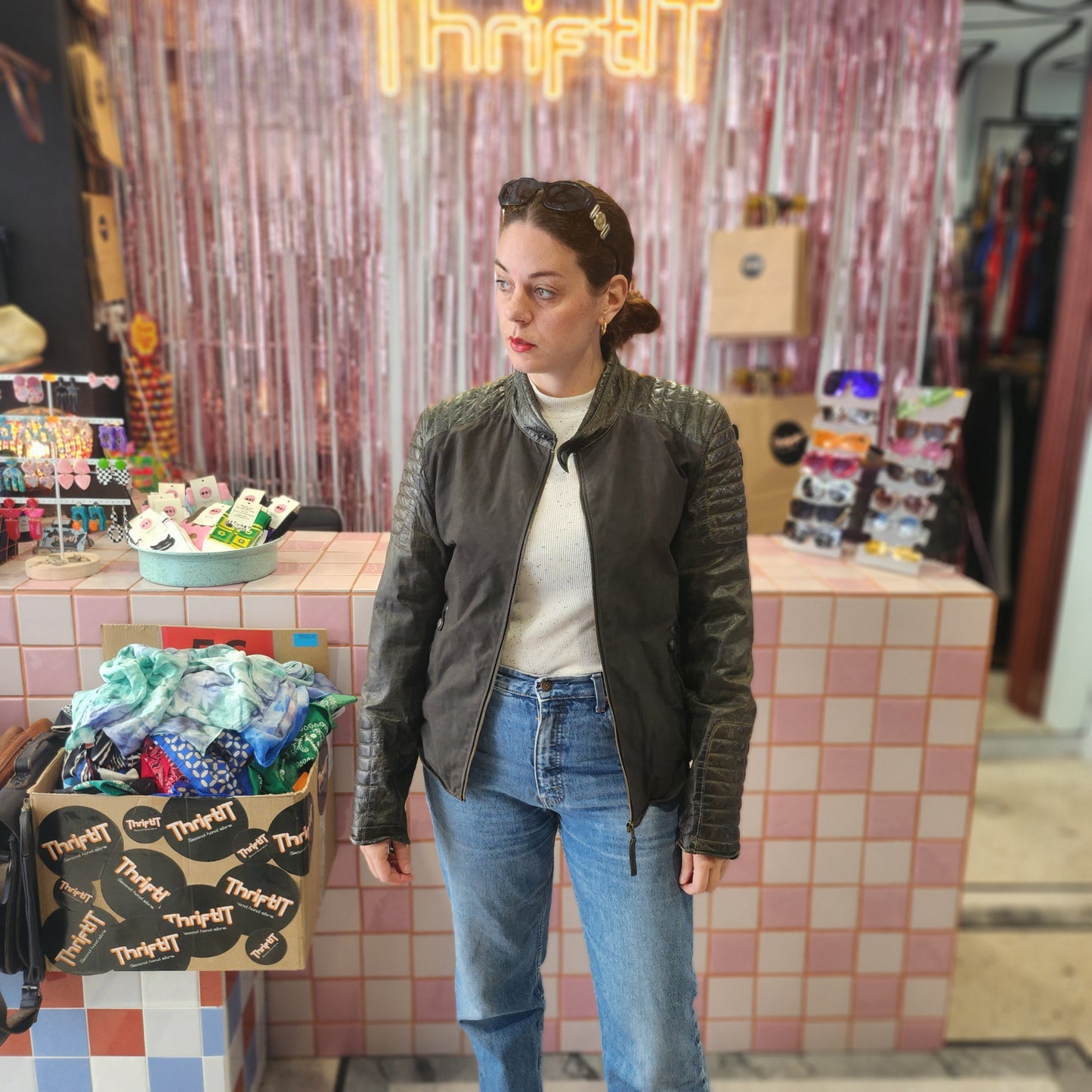 Vintage Gipsy Green Leather Jacket
