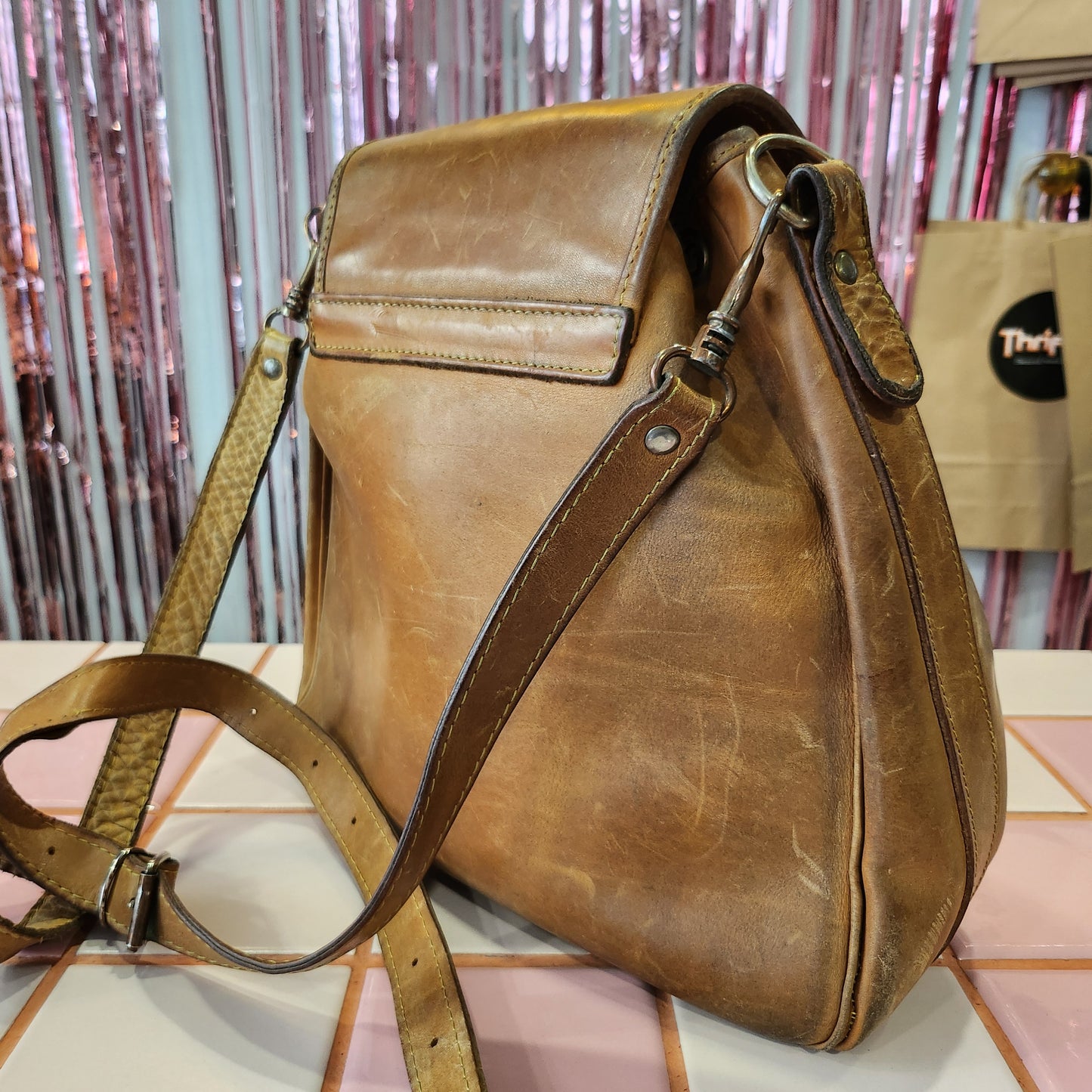 Vintage Leather Crossbag