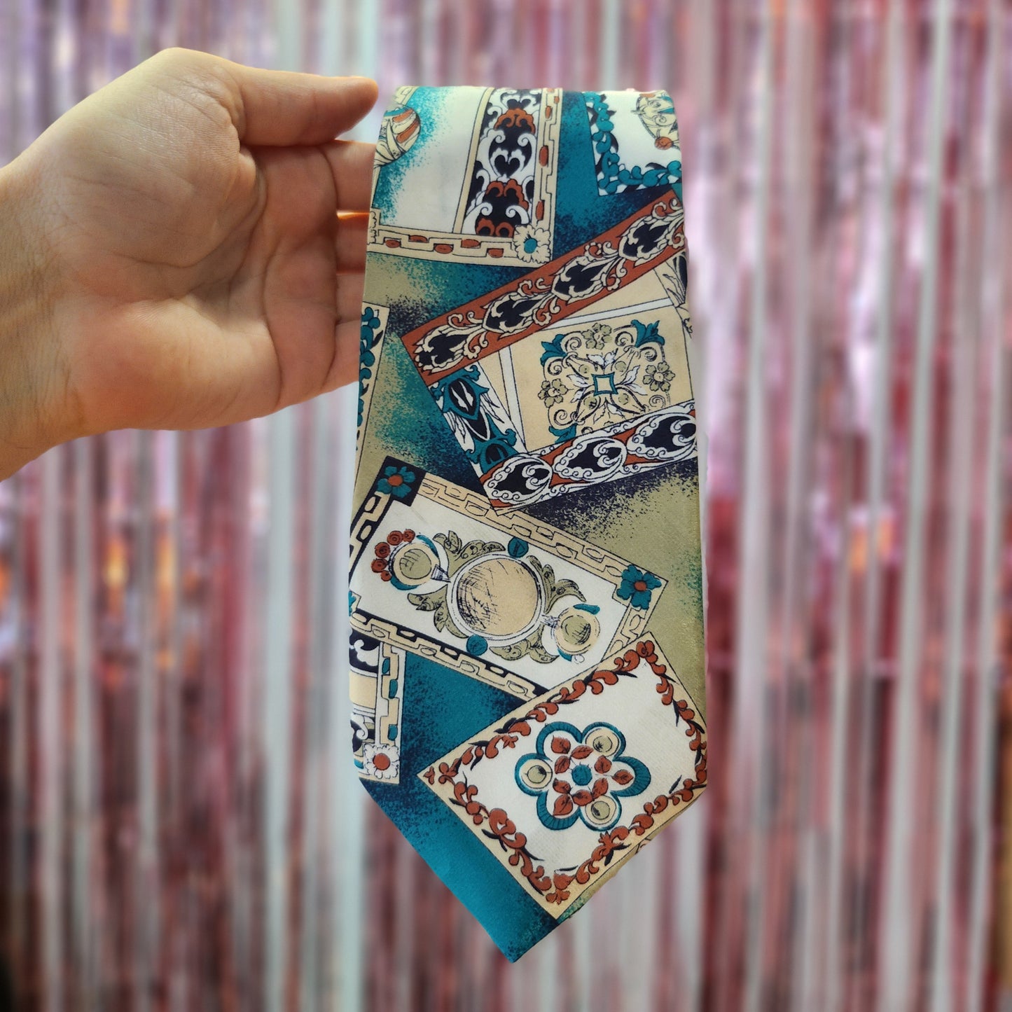 Vintage Silk Tie Blue