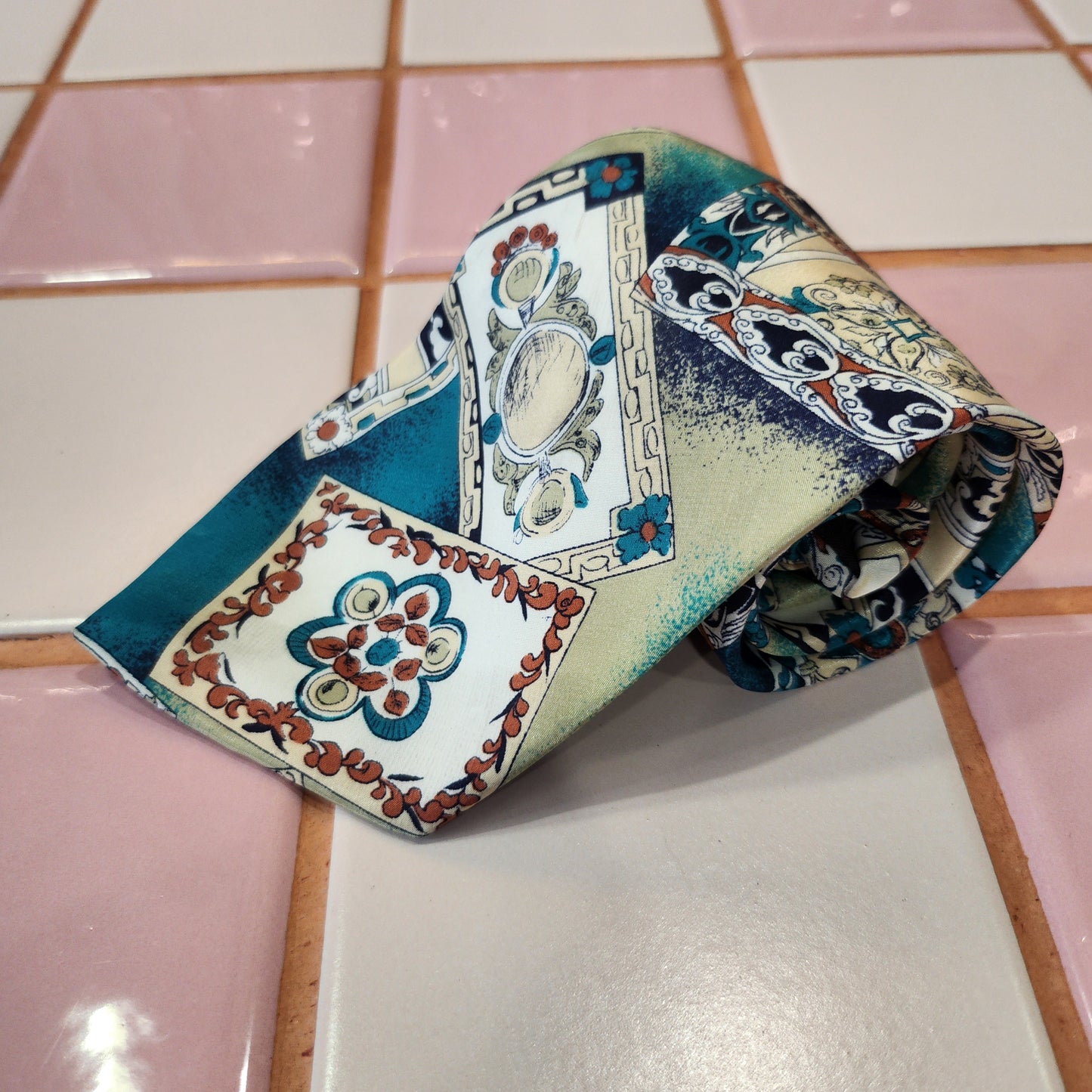 Vintage Silk Tie Blue