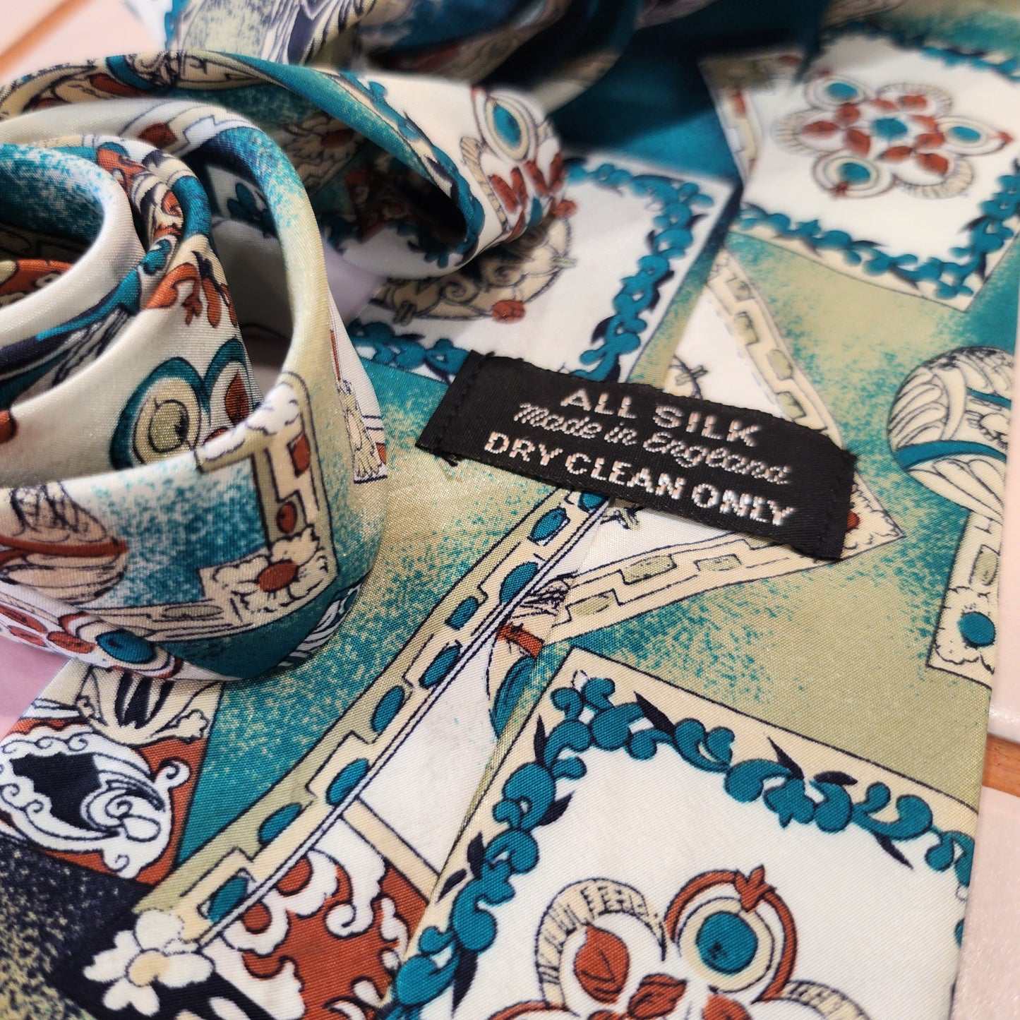 Vintage Silk Tie Blue