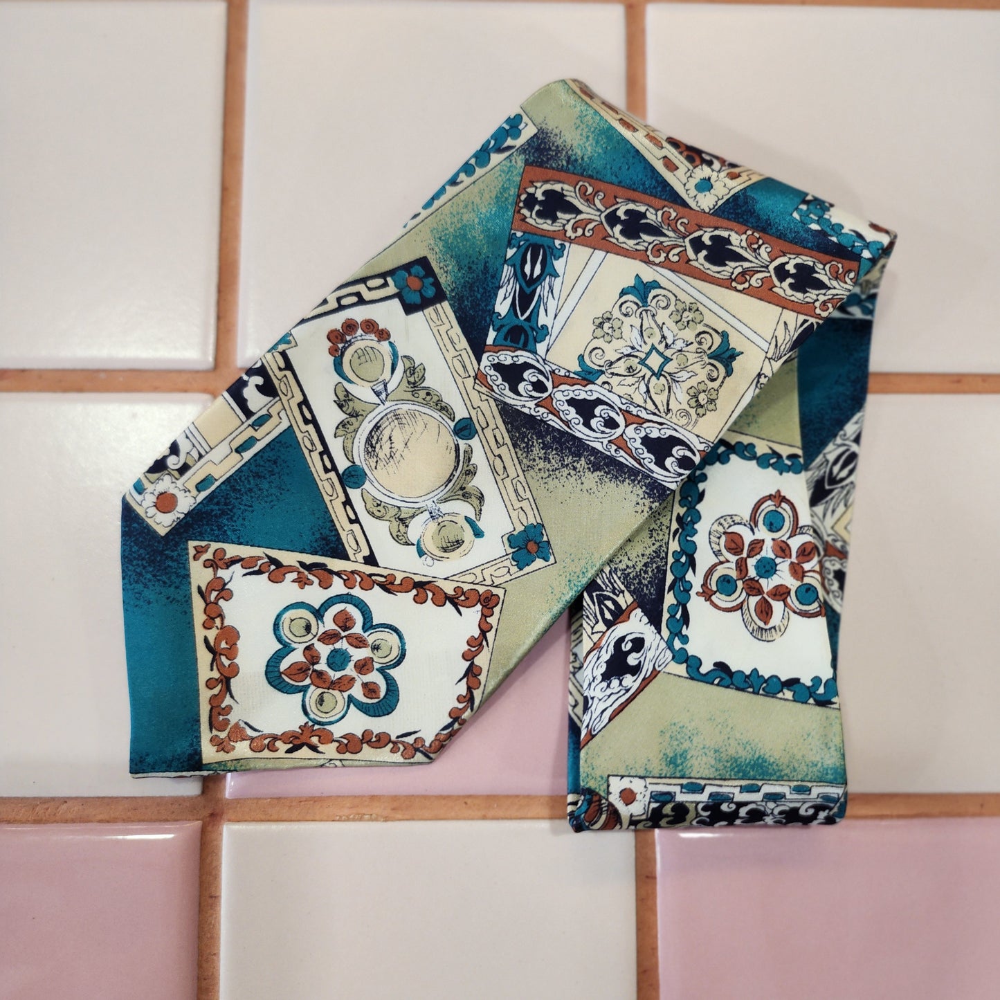 Vintage Silk Tie Blue