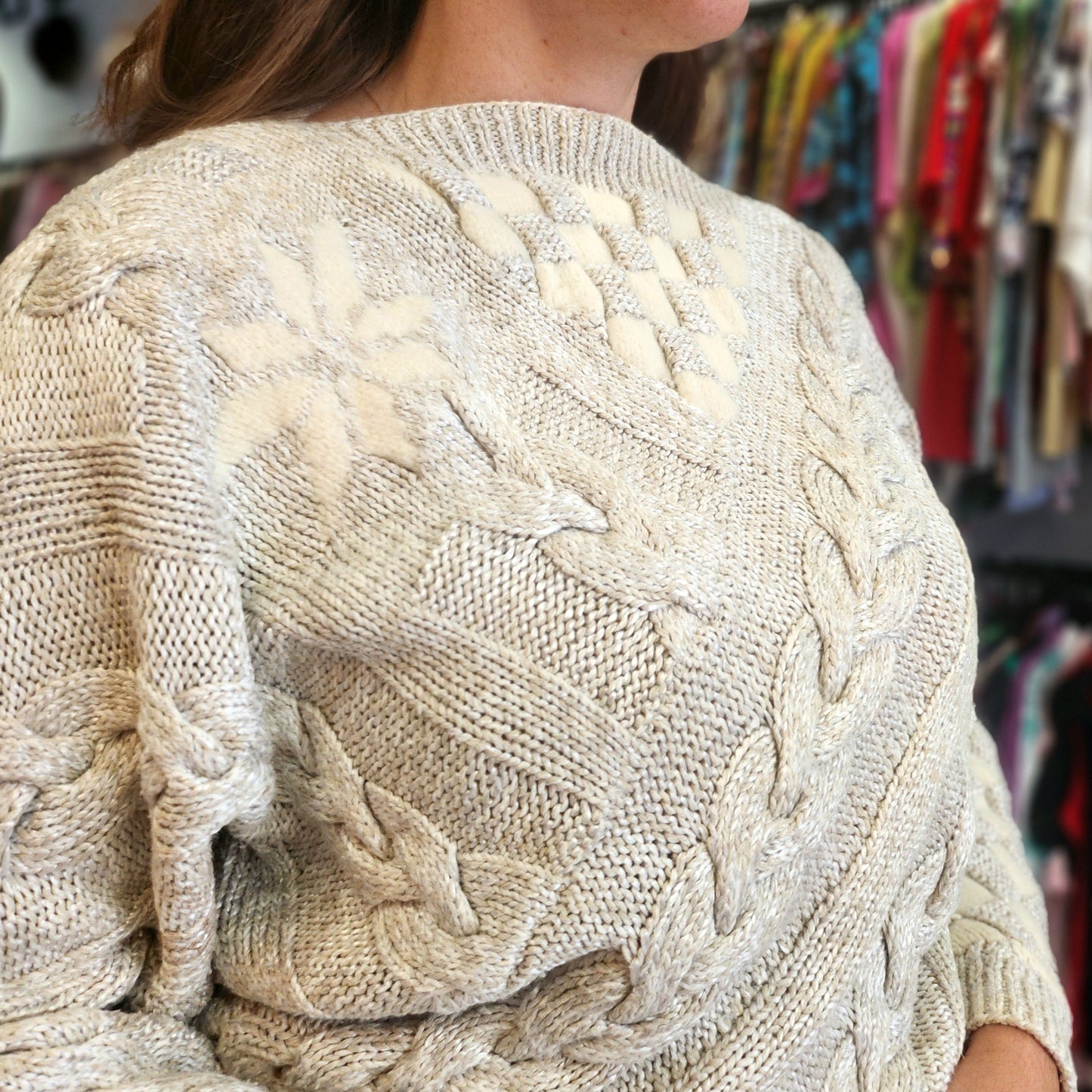 Vintage Detailed Knitted Top