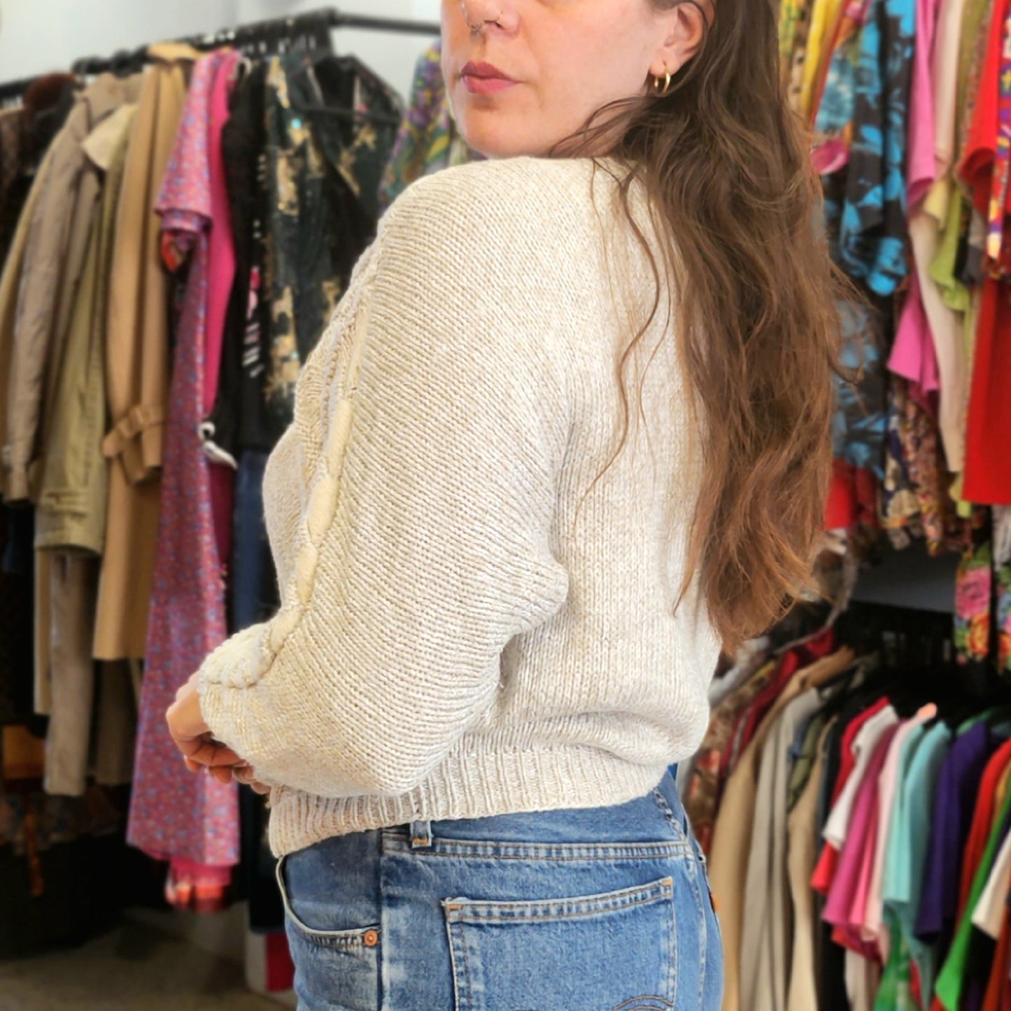 Vintage Detailed Knitted Top