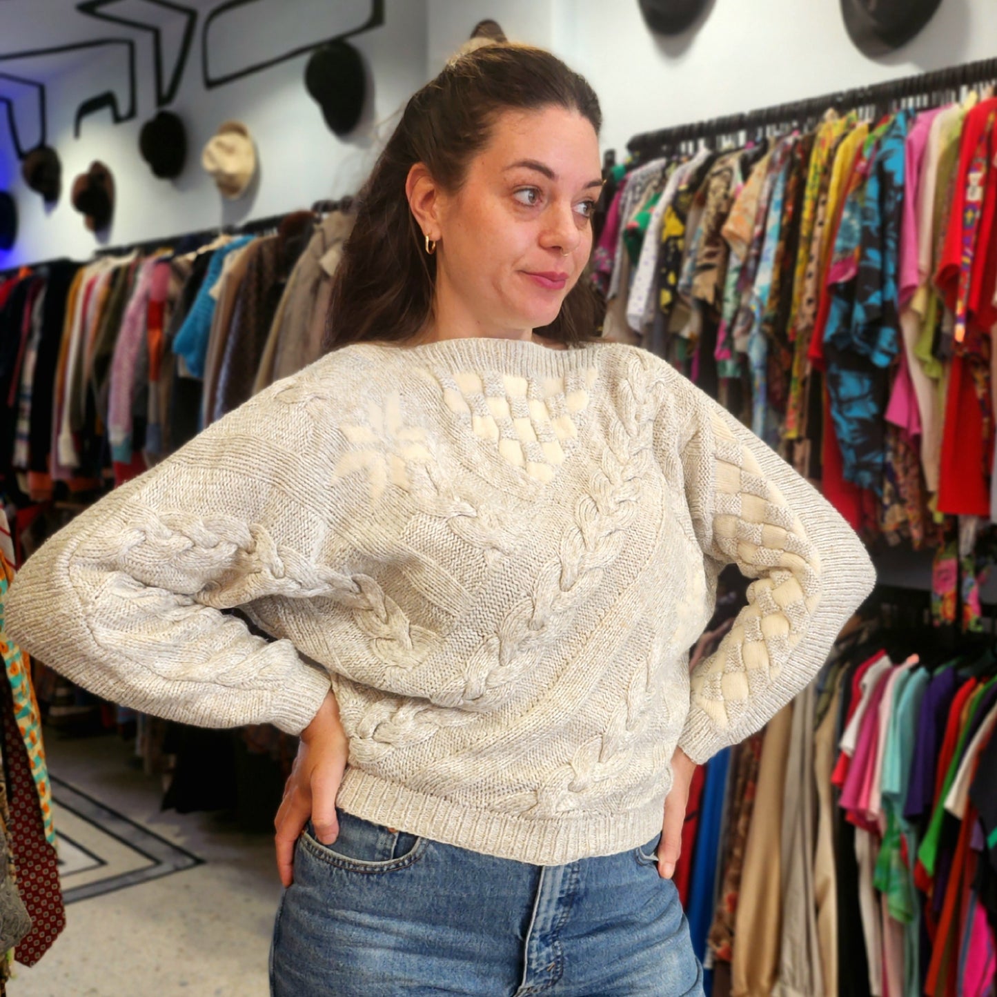 Vintage Detailed Knitted Top