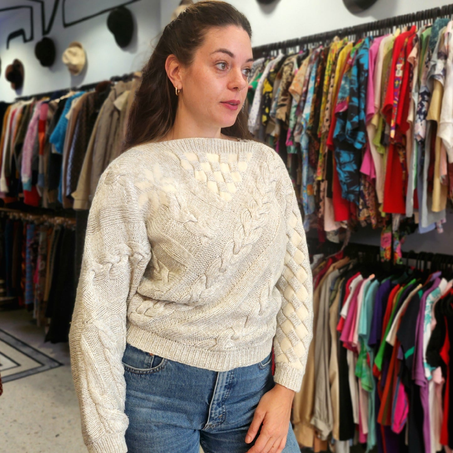 Vintage Detailed Knitted Top