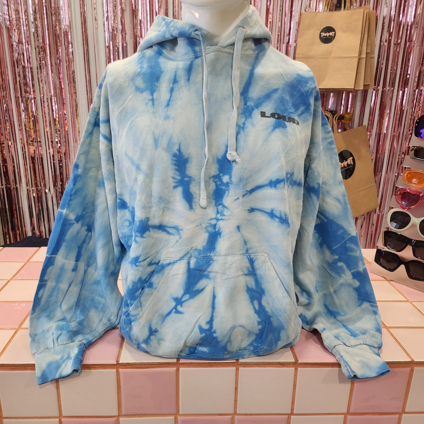 Printed Tie Dye Loud Festival Hoodie