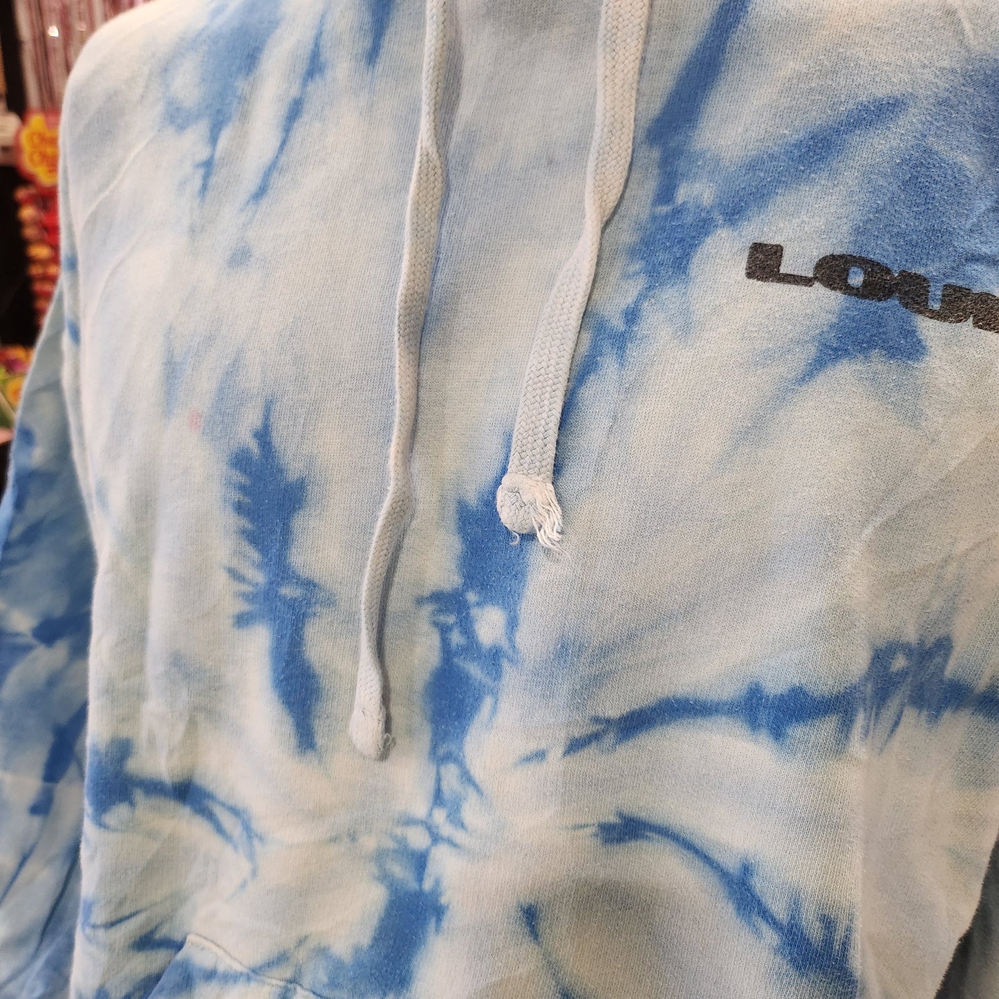Printed Tie Dye Loud Festival Hoodie