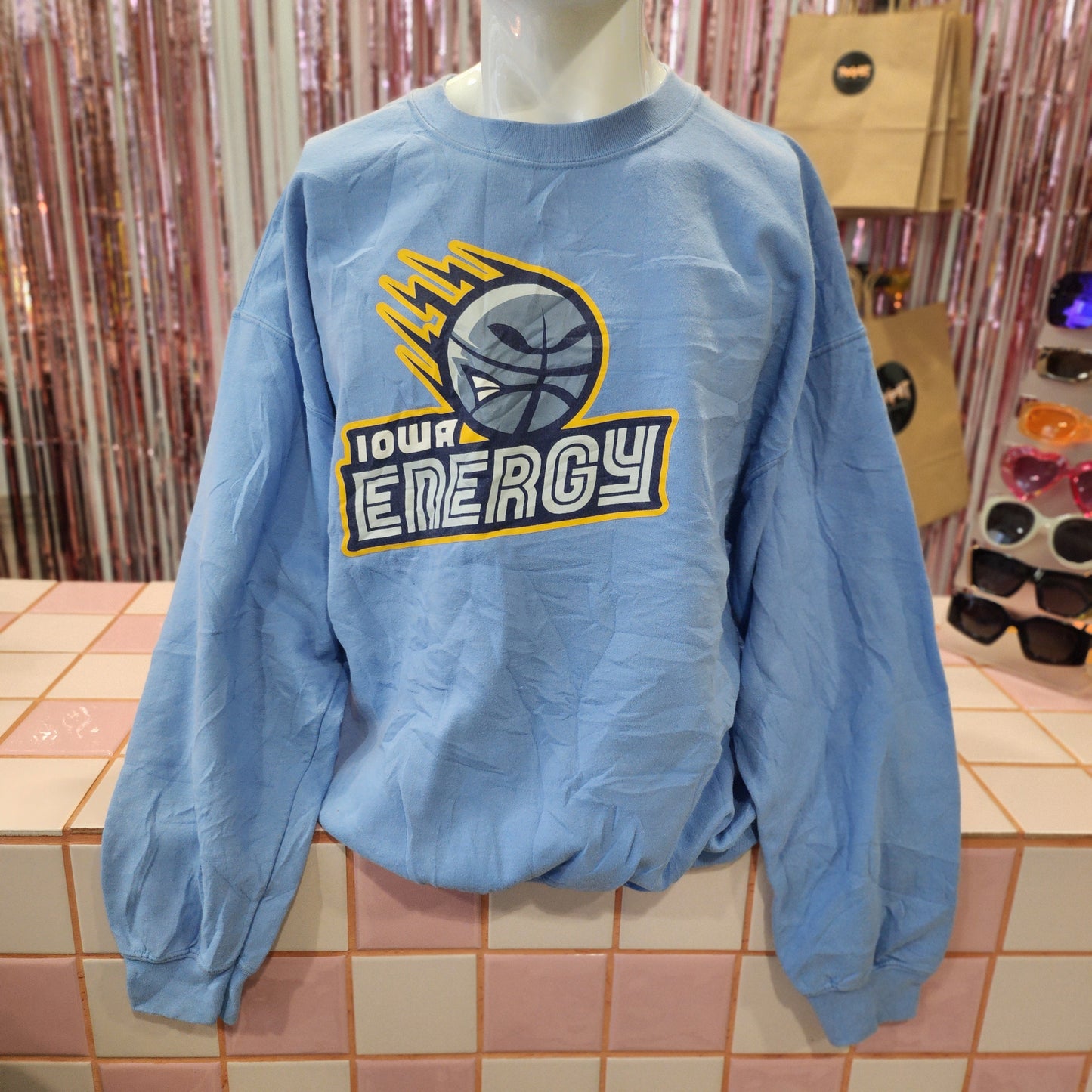 Vintage Basketball Printed Crewneck