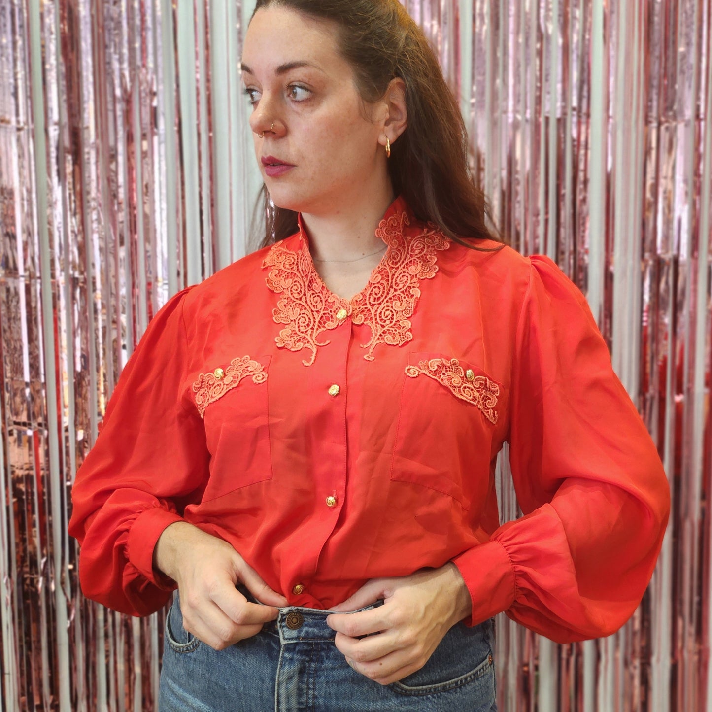 Beautiful Vintage Shirt with Embroidery