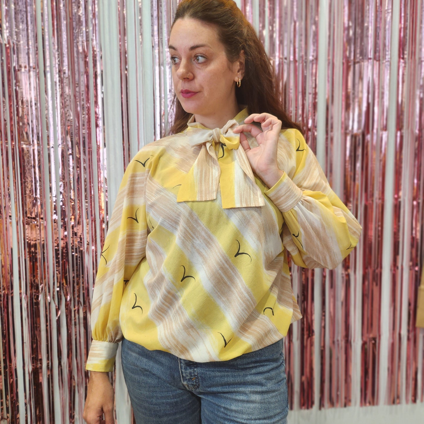 Vintage Top with Bow