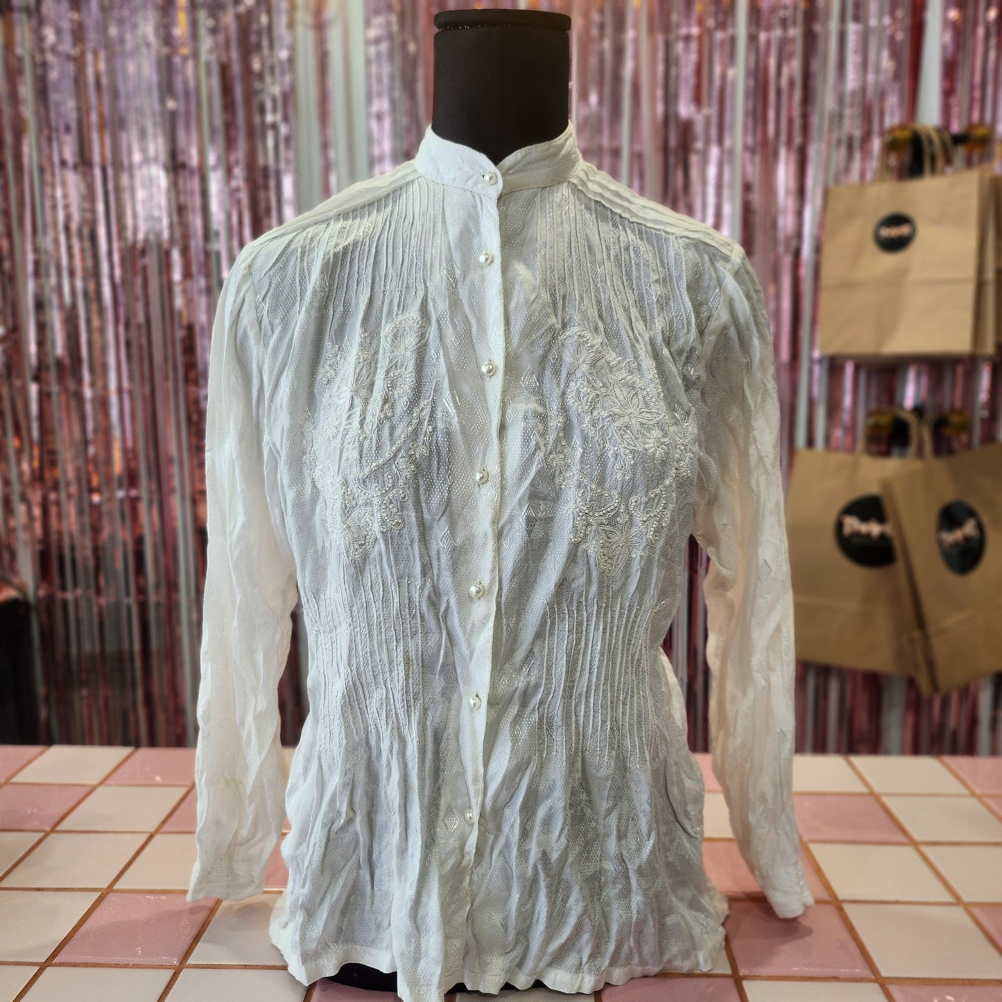 Beautiful Vintage Beaded Shirt