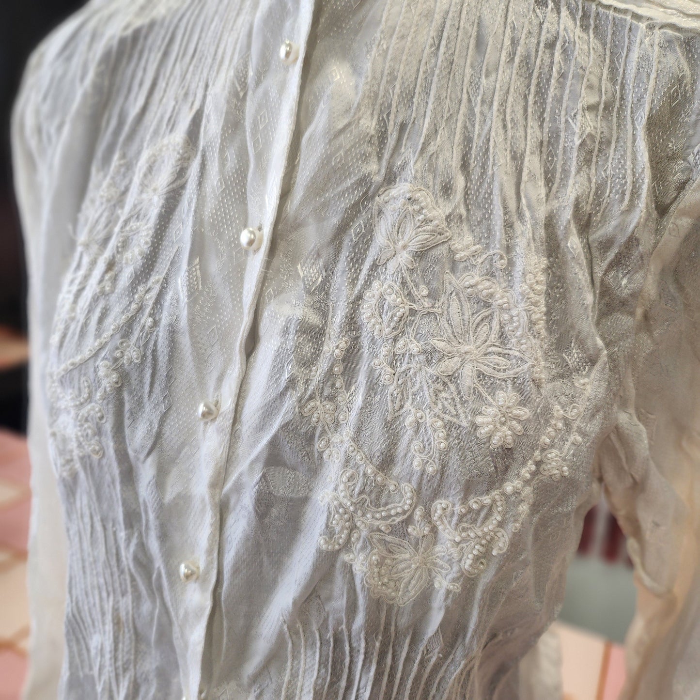 Beautiful Vintage Beaded Shirt