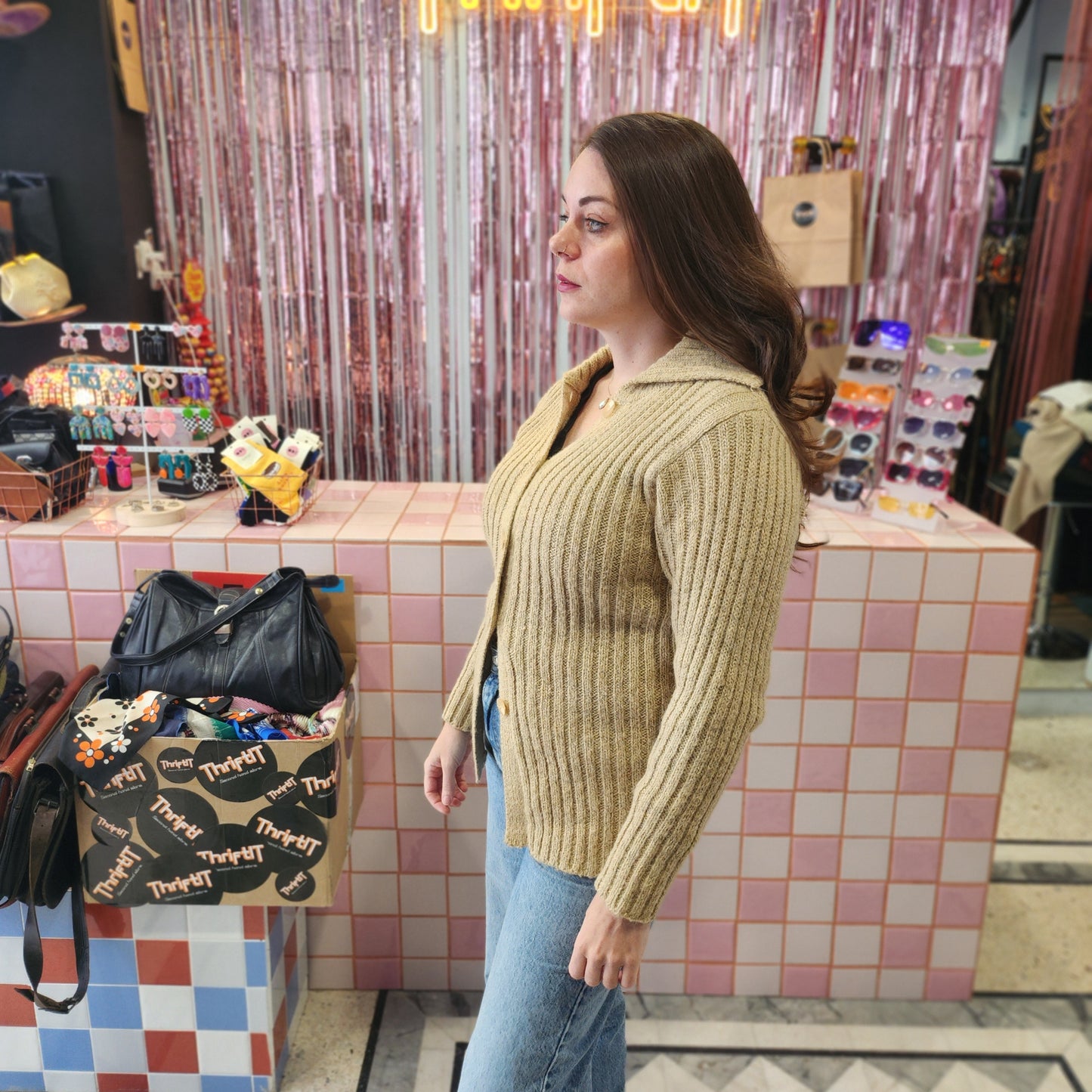 Simple Knitted Long Cardigan