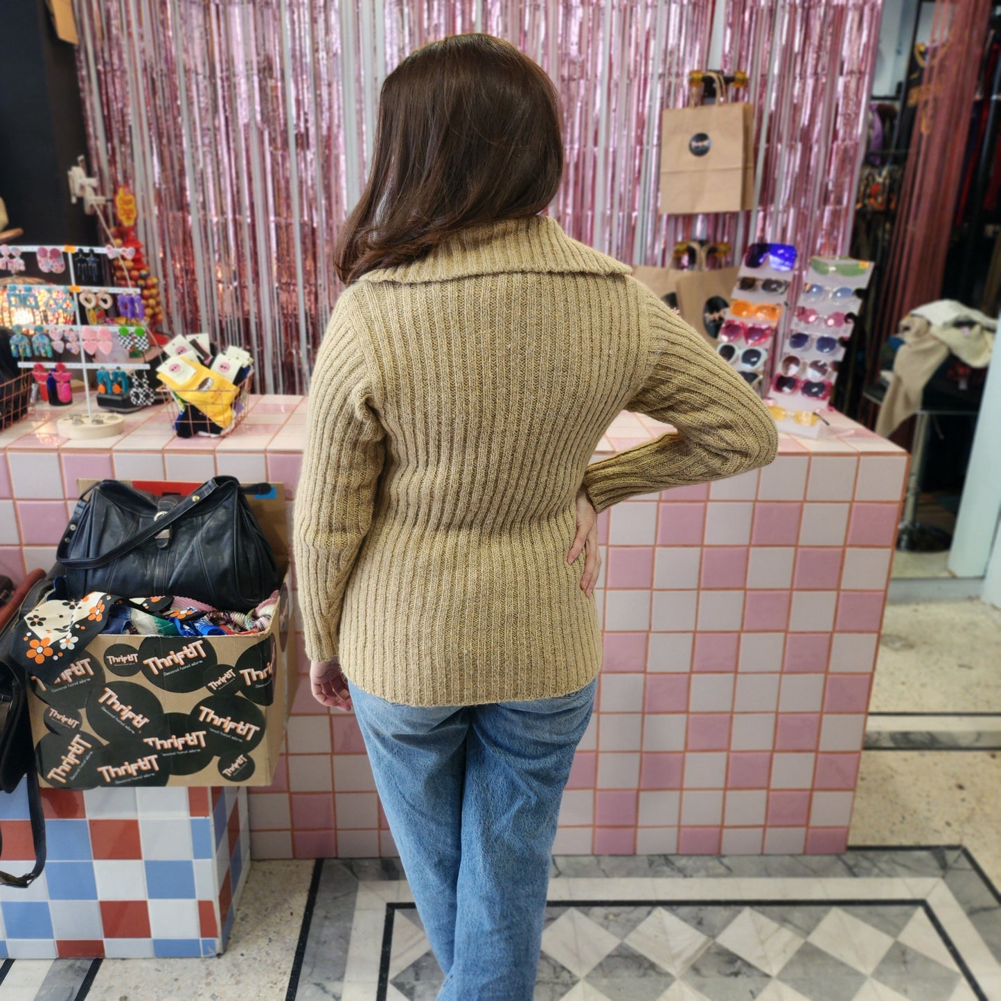 Simple Knitted Long Cardigan
