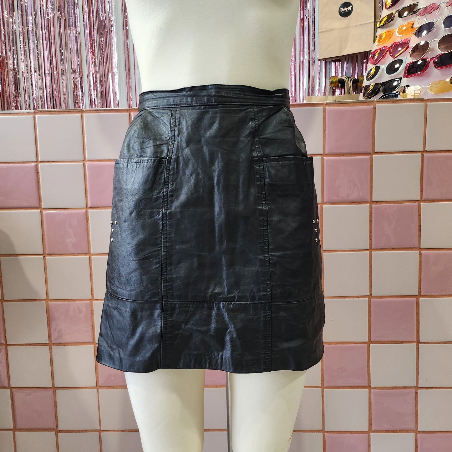 Leather Mini Skirt