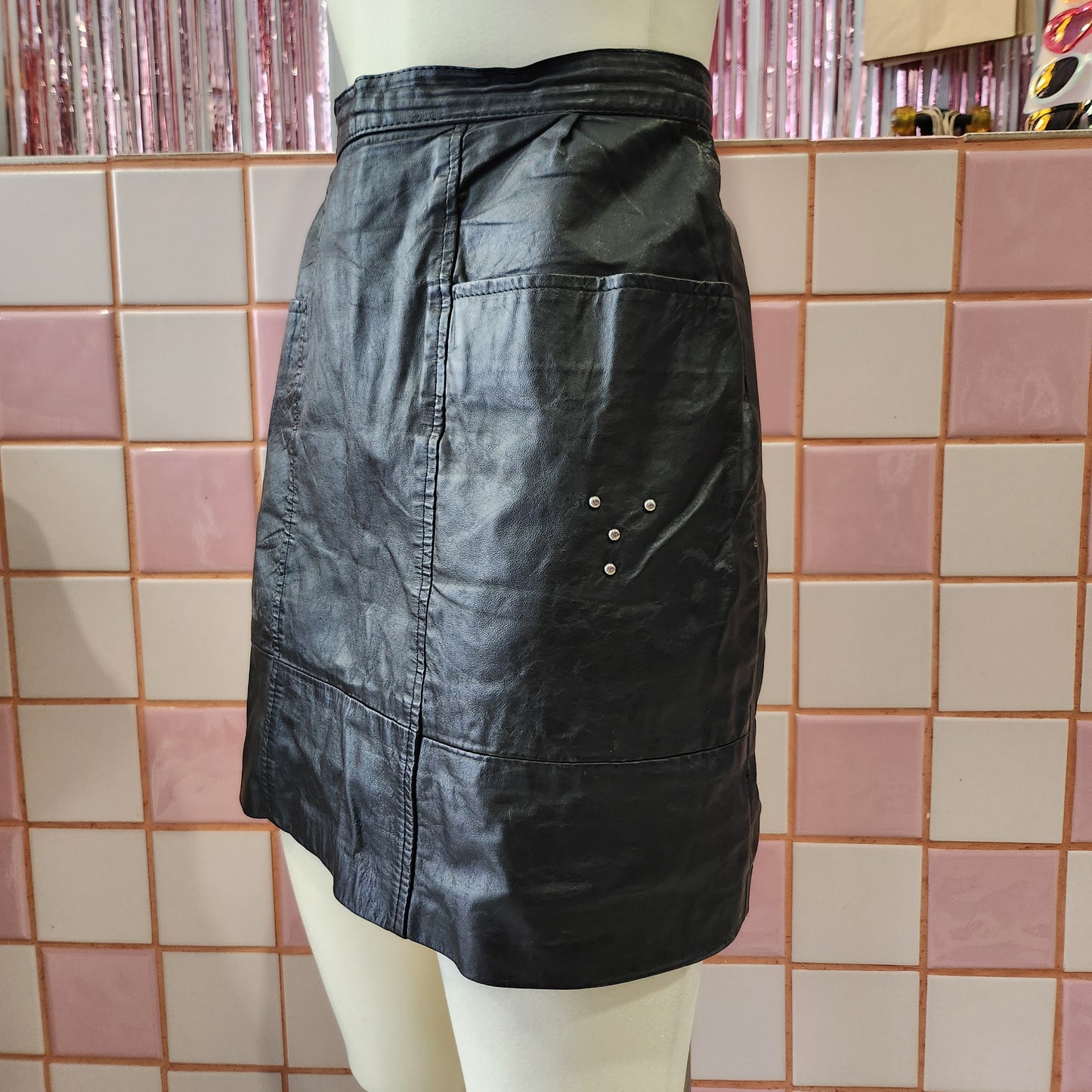 Leather Mini Skirt