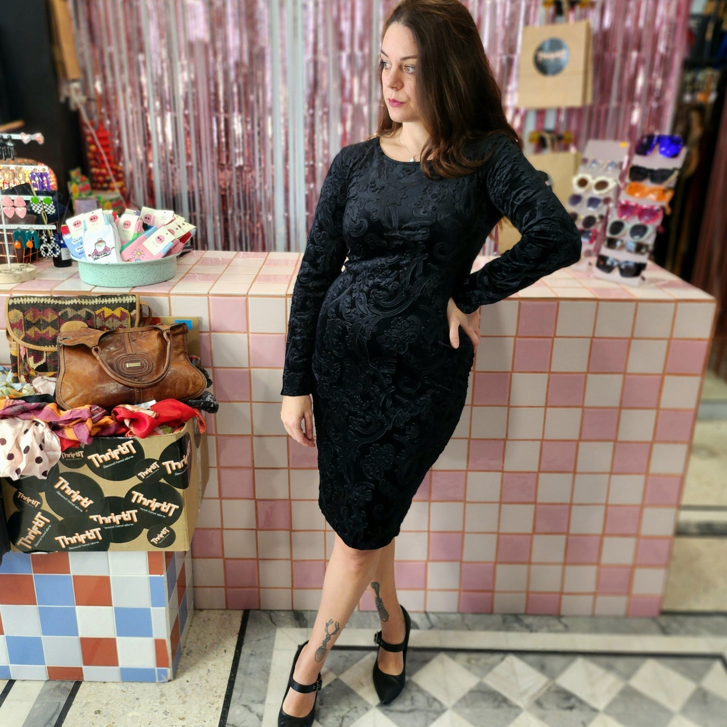 Velvet Textured Dress