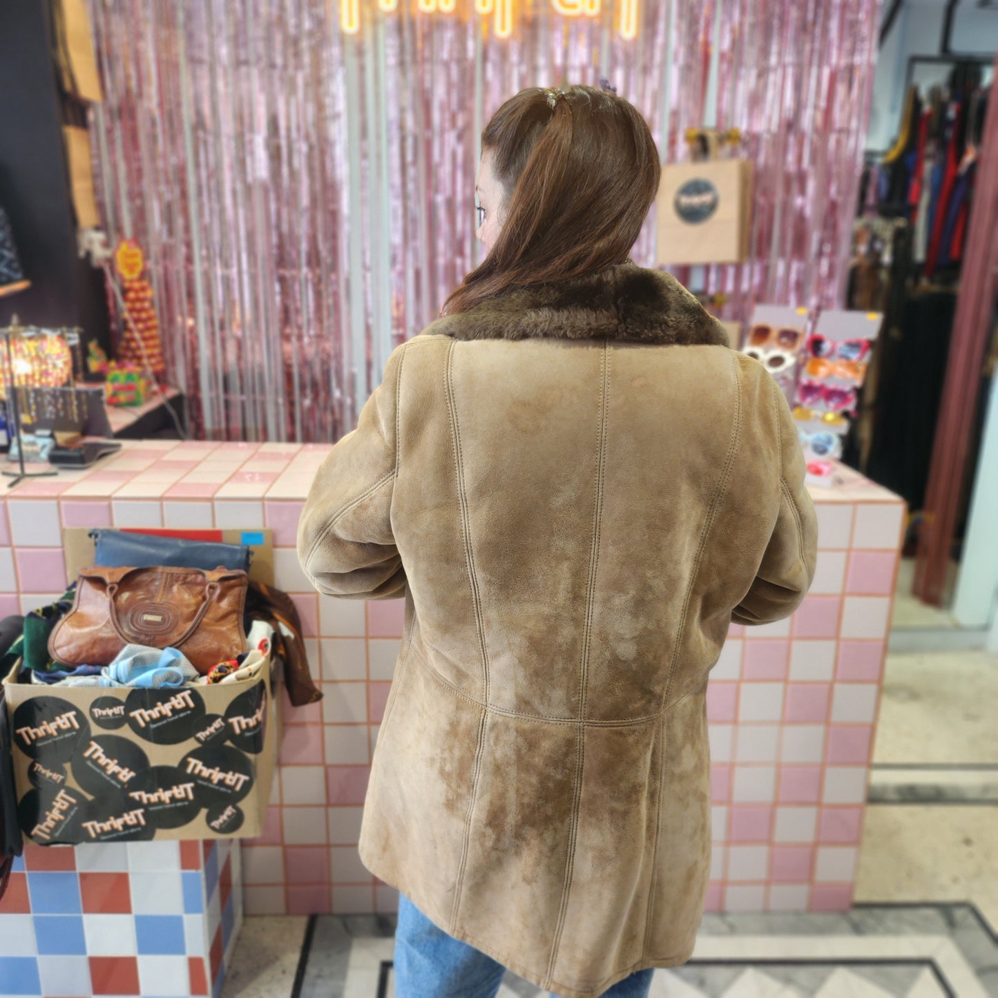 Beautiful Shearling Leather Coat