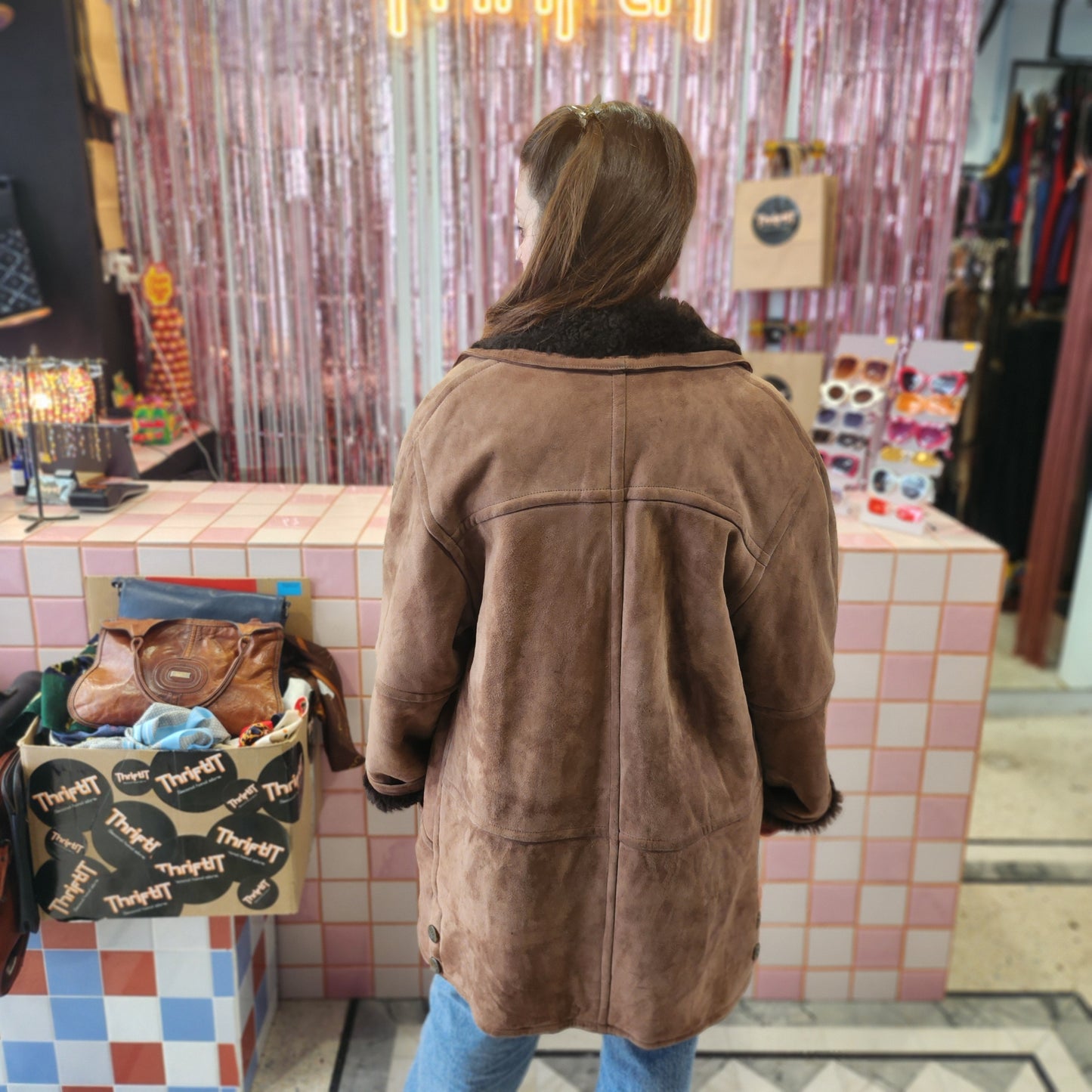 Shearling Leather Coat