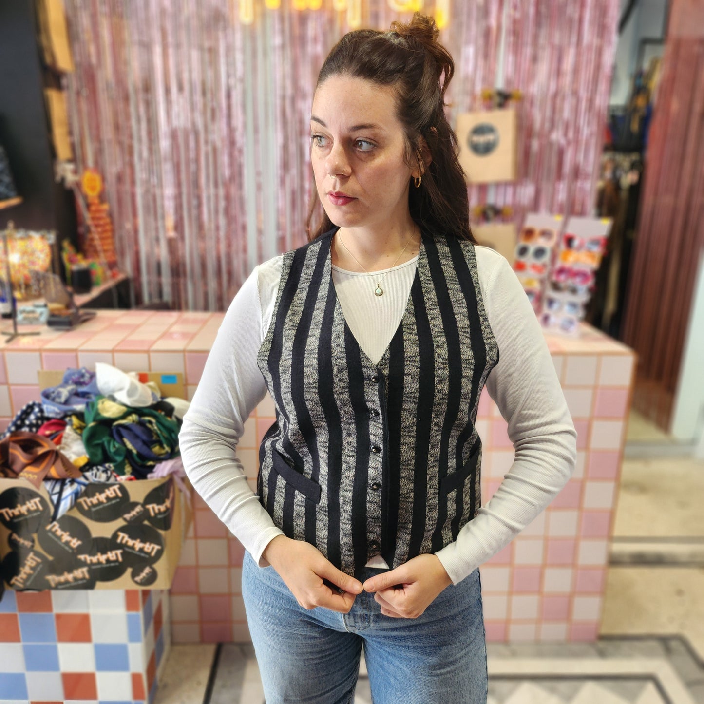 Vintage Stripped Vest