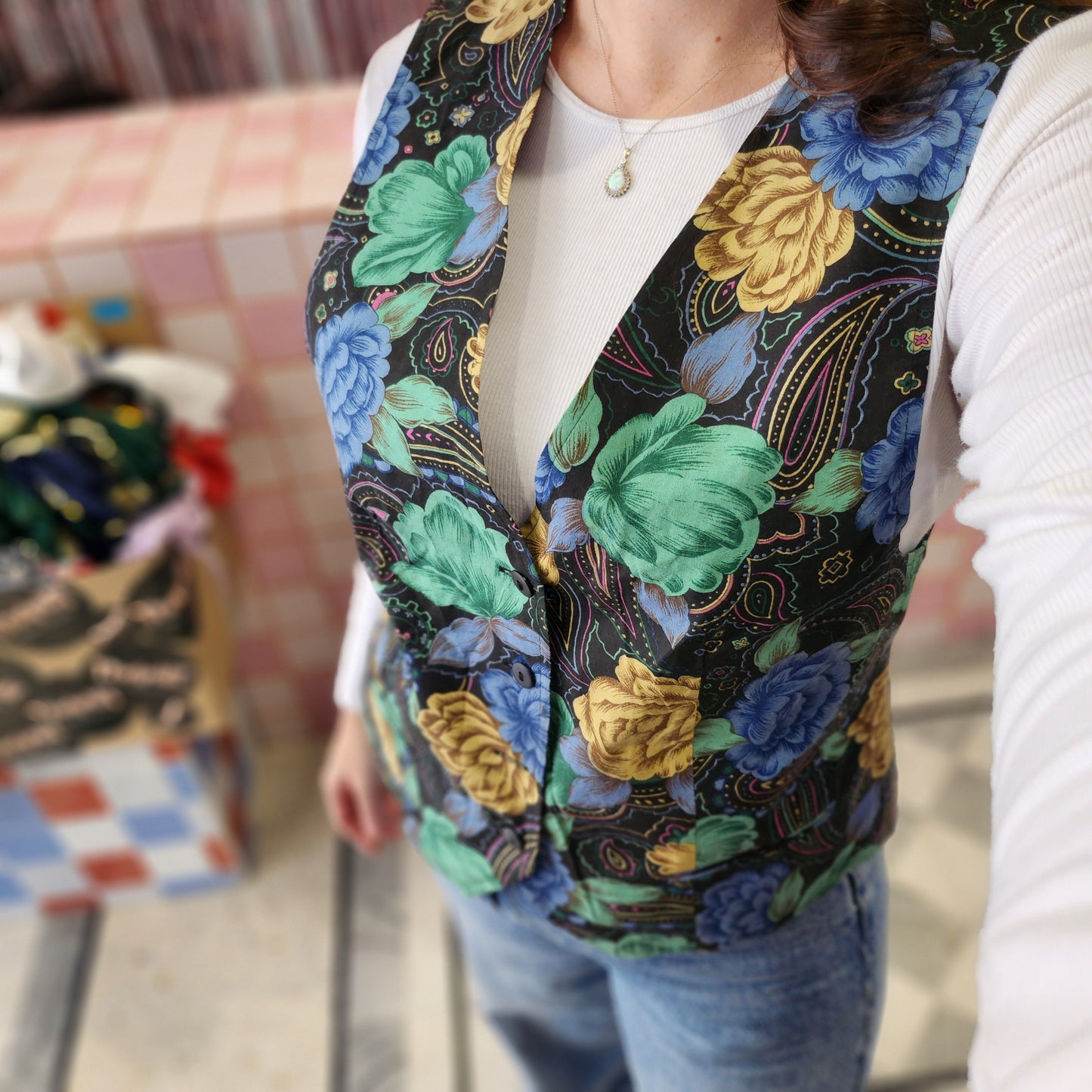 Floral Vest
