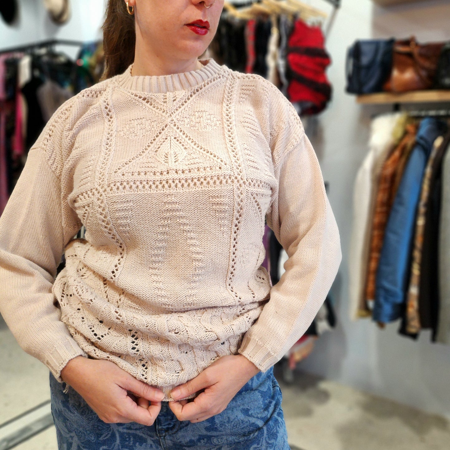 Cute Detailed Knitted Jumper