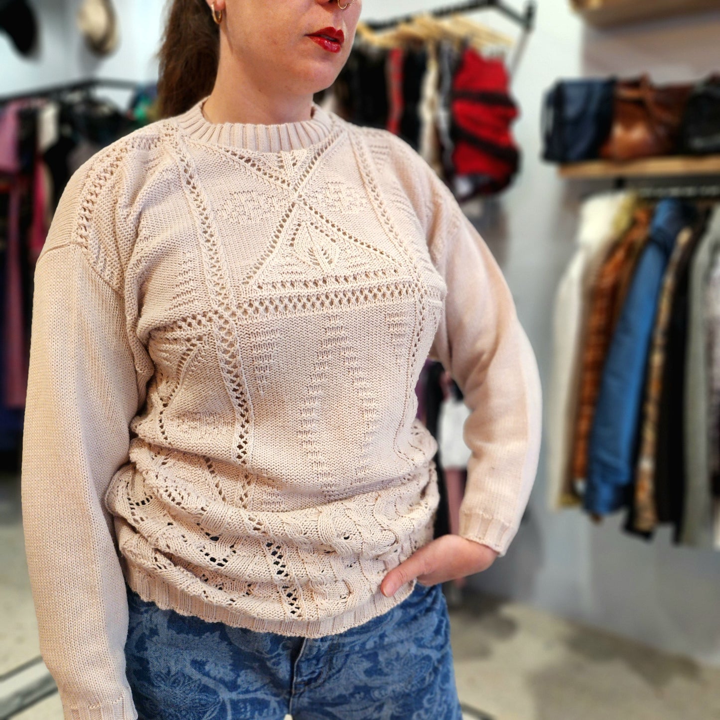 Cute Detailed Knitted Jumper