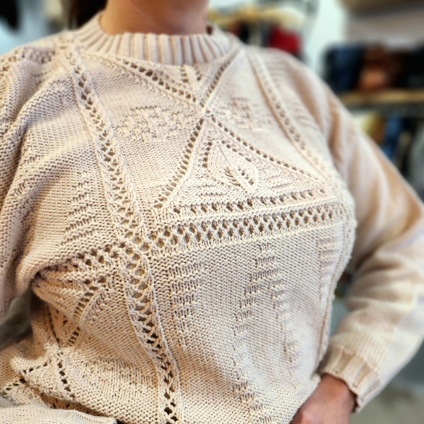 Cute Detailed Knitted Jumper