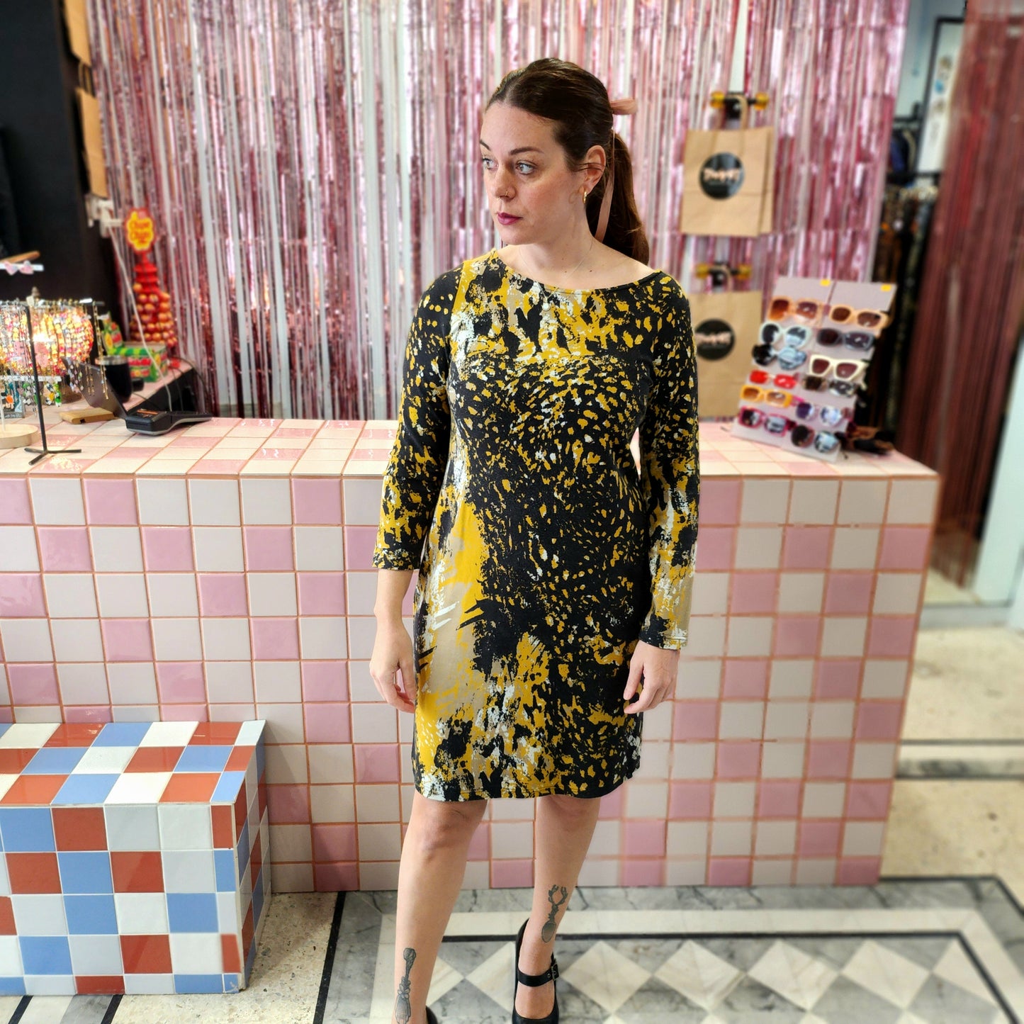 Patterned Winter Dress