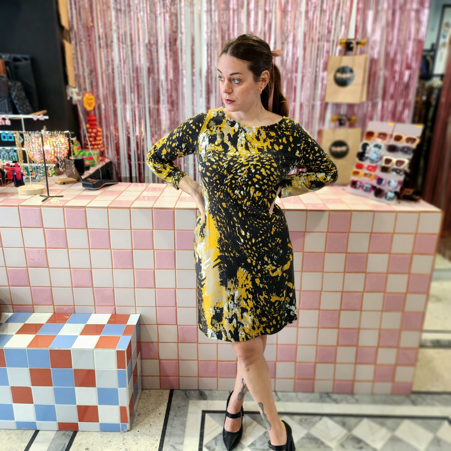 Patterned Winter Dress