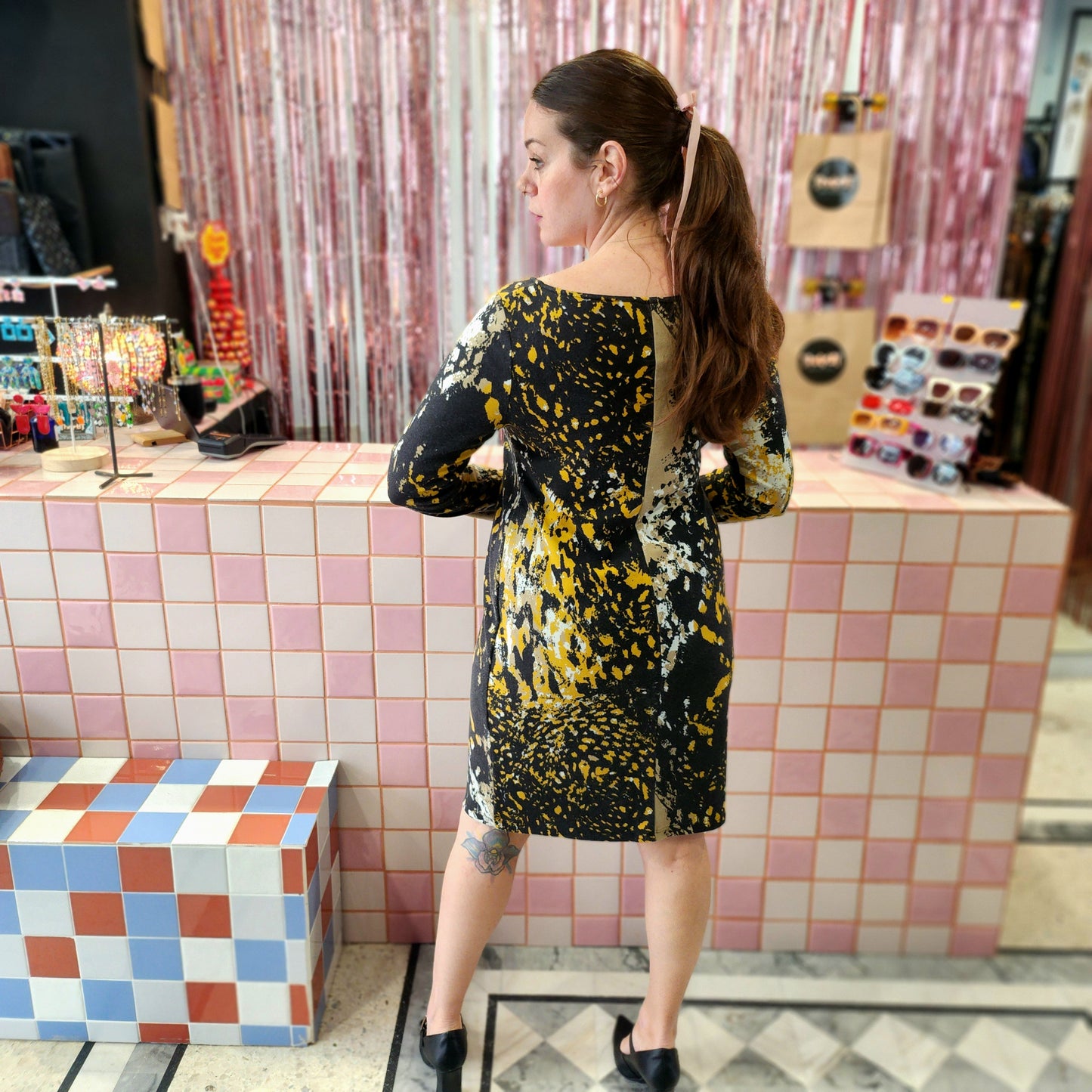 Patterned Winter Dress