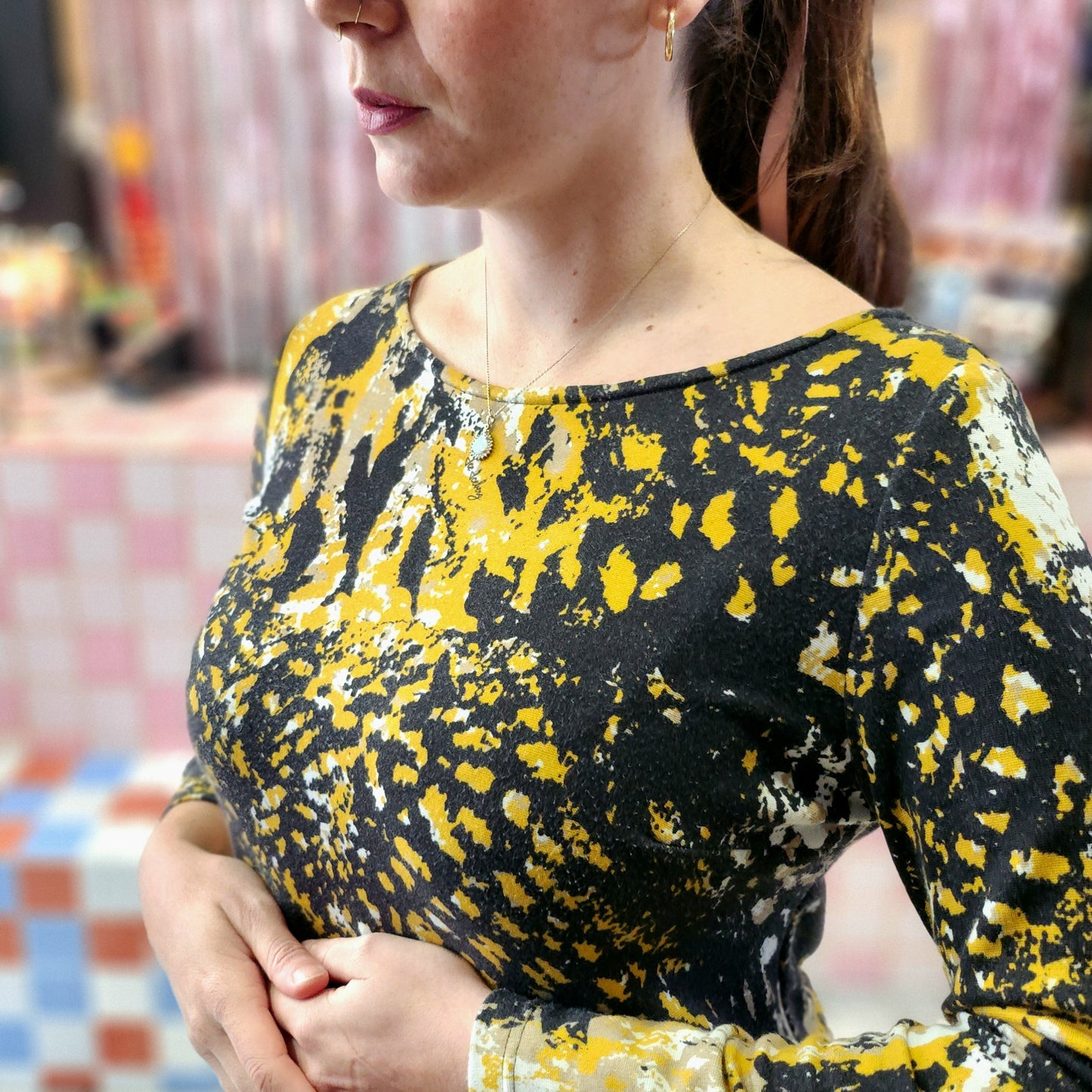 Patterned Winter Dress