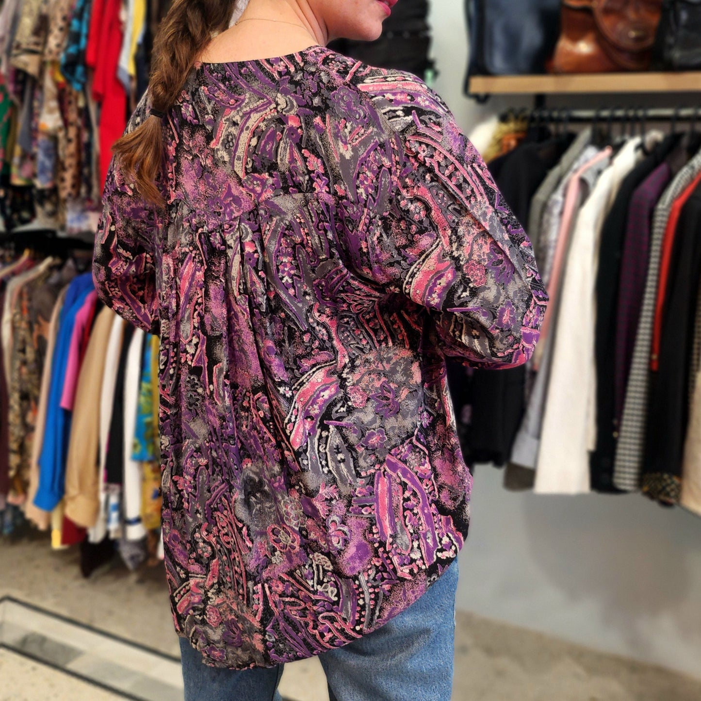 Long Patterned Vintage Shirt