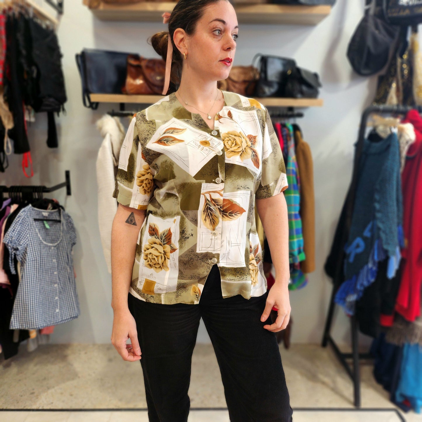 Retro Patterned Shirt