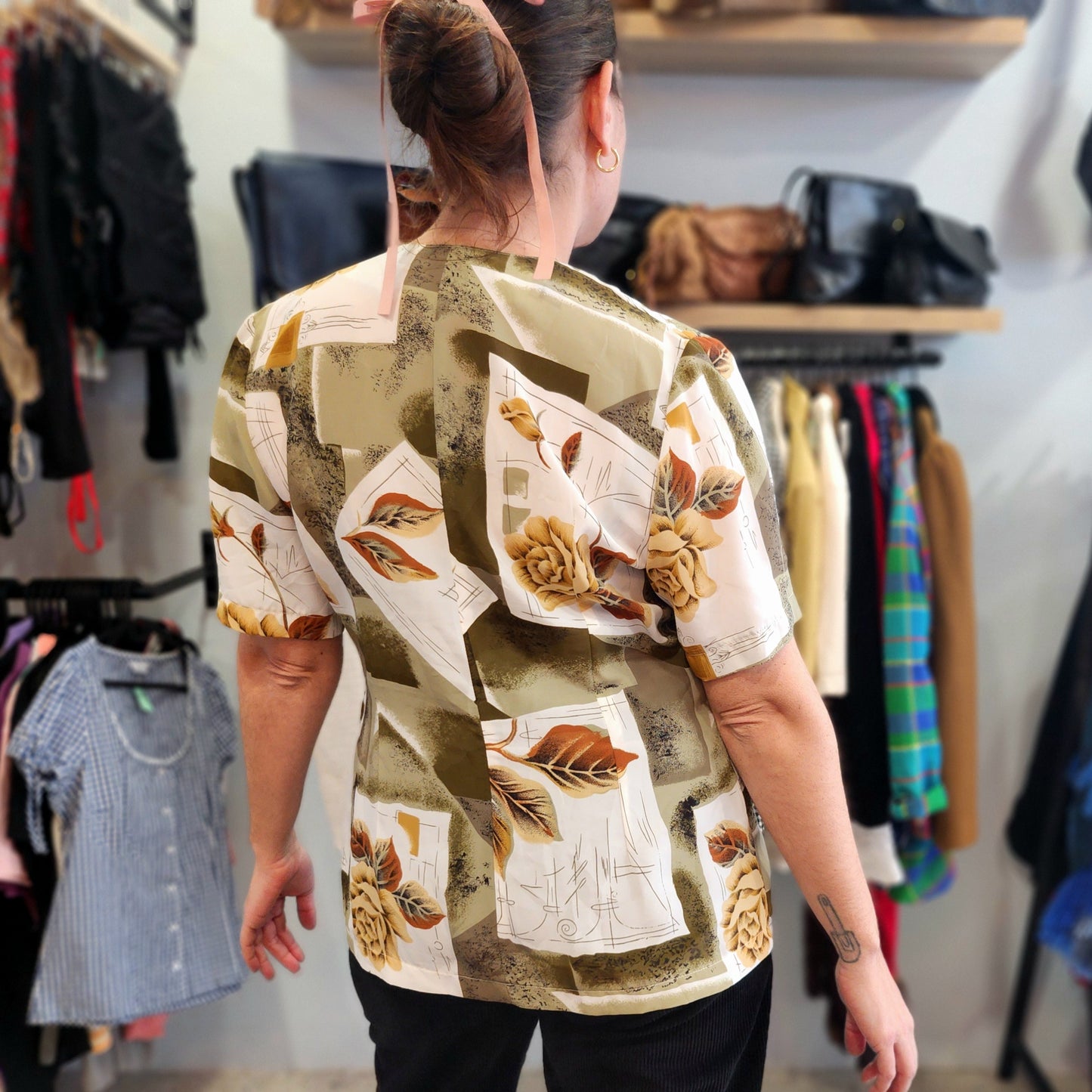 Retro Patterned Shirt