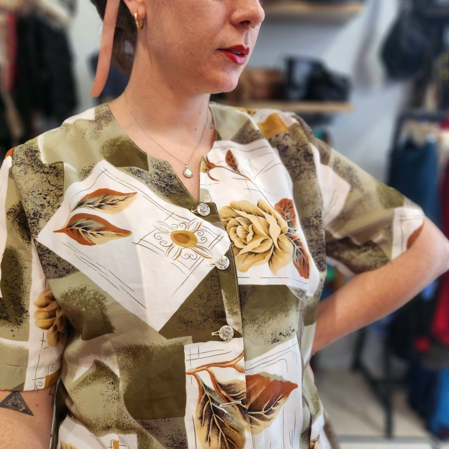 Retro Patterned Shirt