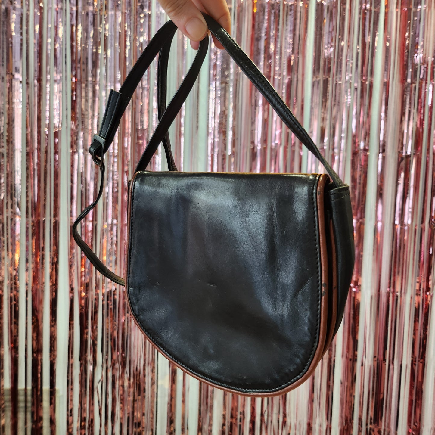 Vintage Leather Crossbody Bag