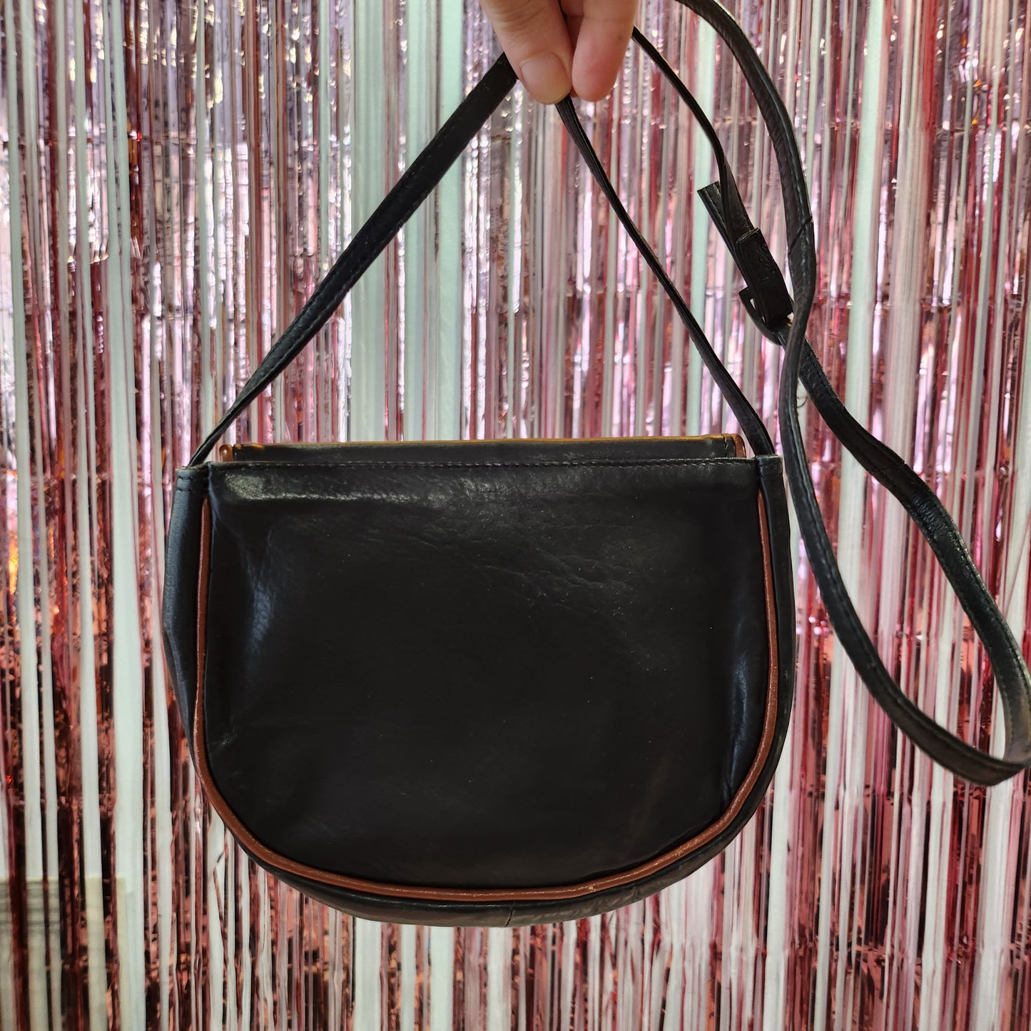 Vintage Leather Crossbody Bag