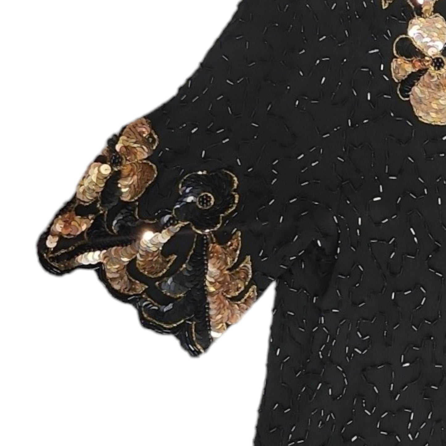 100% Silk Sequined Top