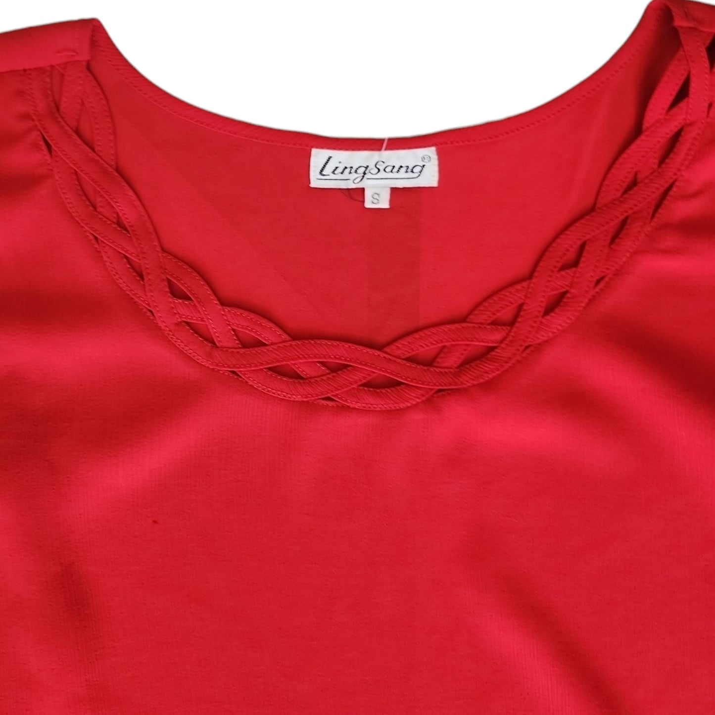 100% Silk Red Tank Top