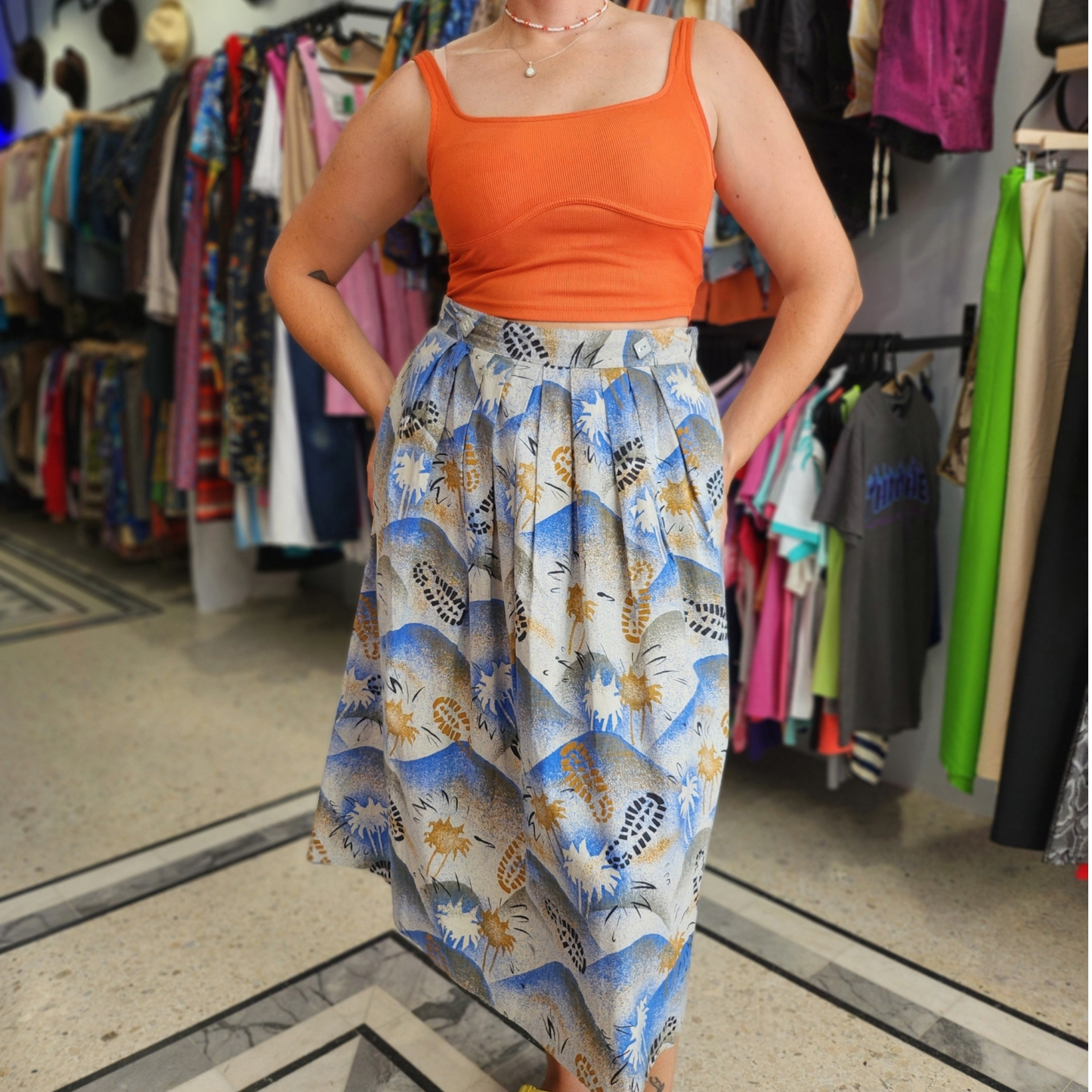 Vintage Skirt with Pockets